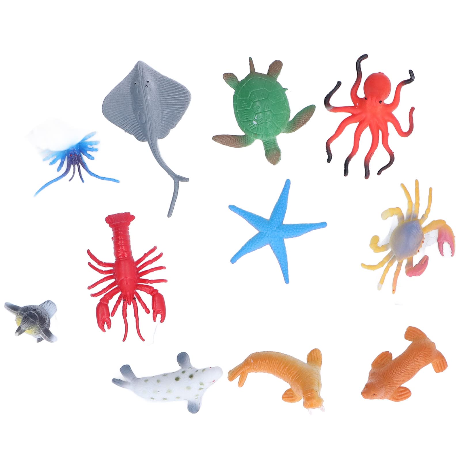 24pcs Realistic Mini Plastic Ocean Animal Toys - Small Sea Creature Figures for Kids, Toddlers & Preschoolers - Bath Toys, Easter Basket Stuffers & Educational Gifts - Perfect for Underwater Play, Party Favors & Learning Activities
