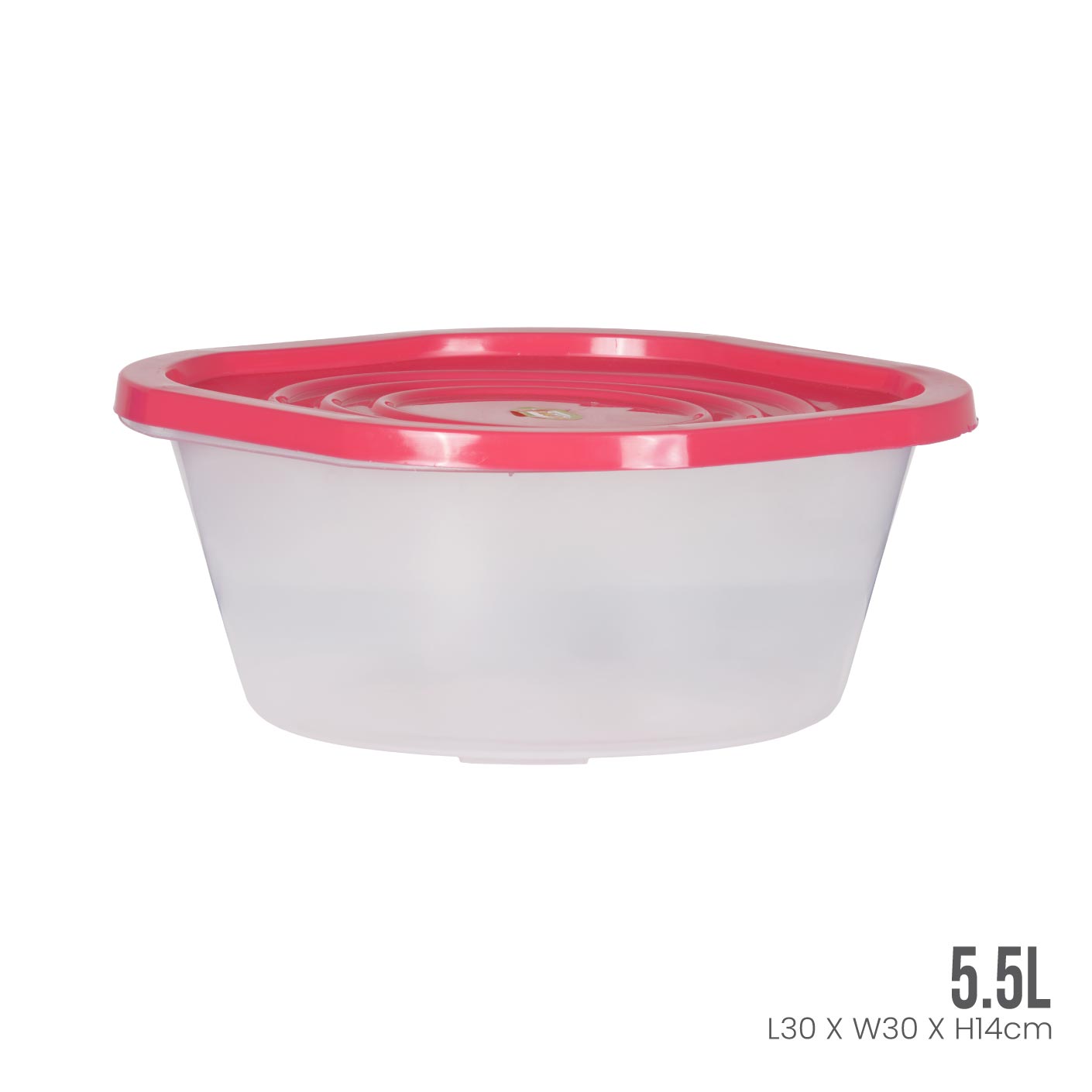 Square Salad Bowl with Lid - Airtight Food Storage Container for Fresh Salads, Meal Prep & Leftovers - BPA-Free Plastic, Microwave & Dishwasher Safe (530C)