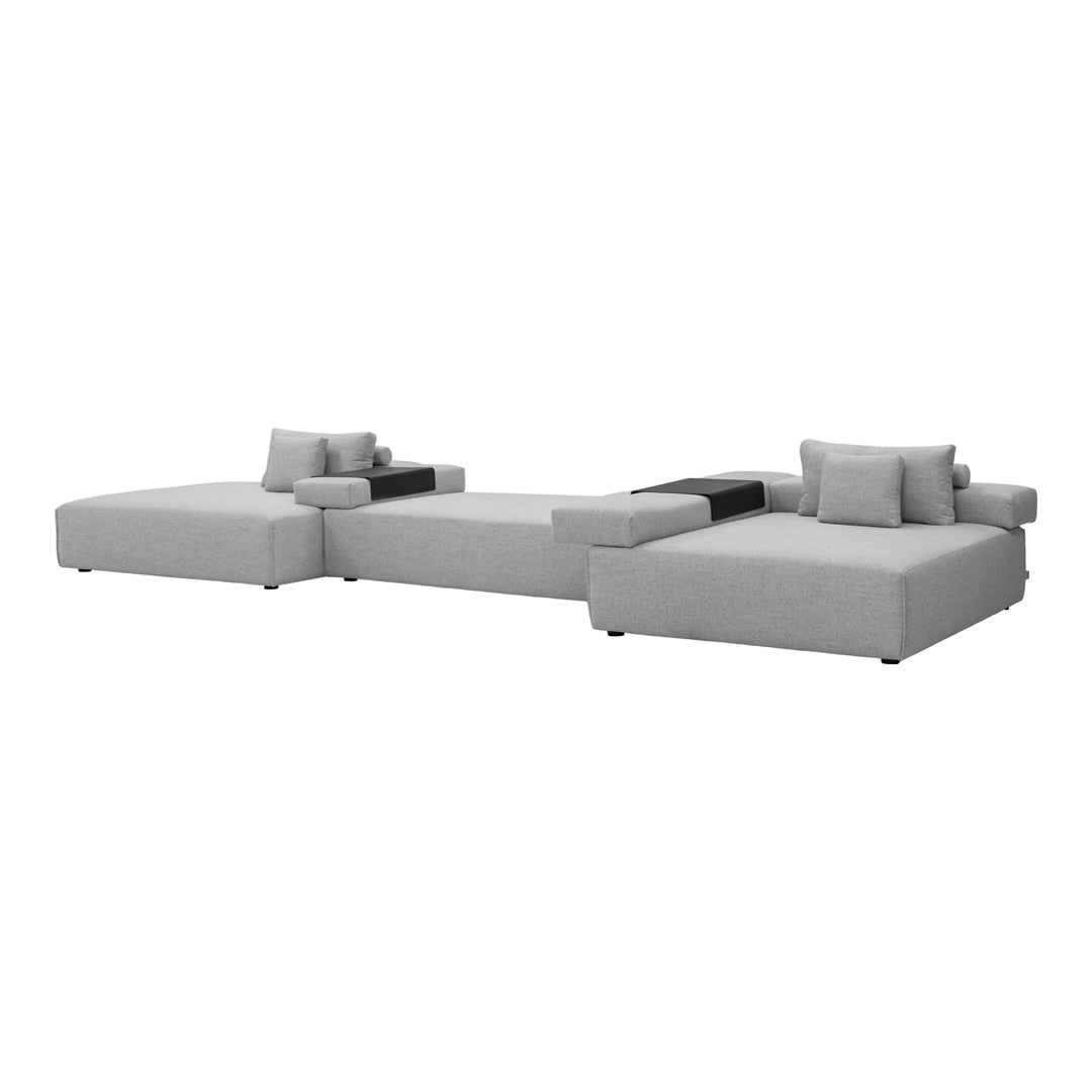 Pre-Configured Cinder Block Sofa Set - 3 Piece Modern Industrial Furniture for Living Room, Patio & Dorm Decor