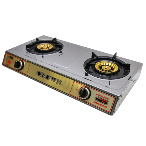 Crown 318 Portable Tabletop Gas Stove - Dual Fuel LPG/Butane Camping Cooker for Outdoor Picnics, Backpacking & Emergency Cooking