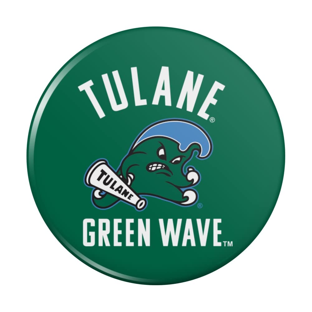 Tulane University Green Wave Kitchen Refrigerator Locker Button Magnet - Perfect for Dorm Room, Office, or Home Decor - Show Your School Spirit with This Fun Fridge Accessory