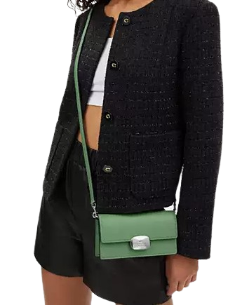 Coach Eliza Small Flap Crossbody Bag for Women - Genuine Leather Shoulder Purse with Adjustable Strap | Perfect for Everyday Use, Date Night & Travel Accessories