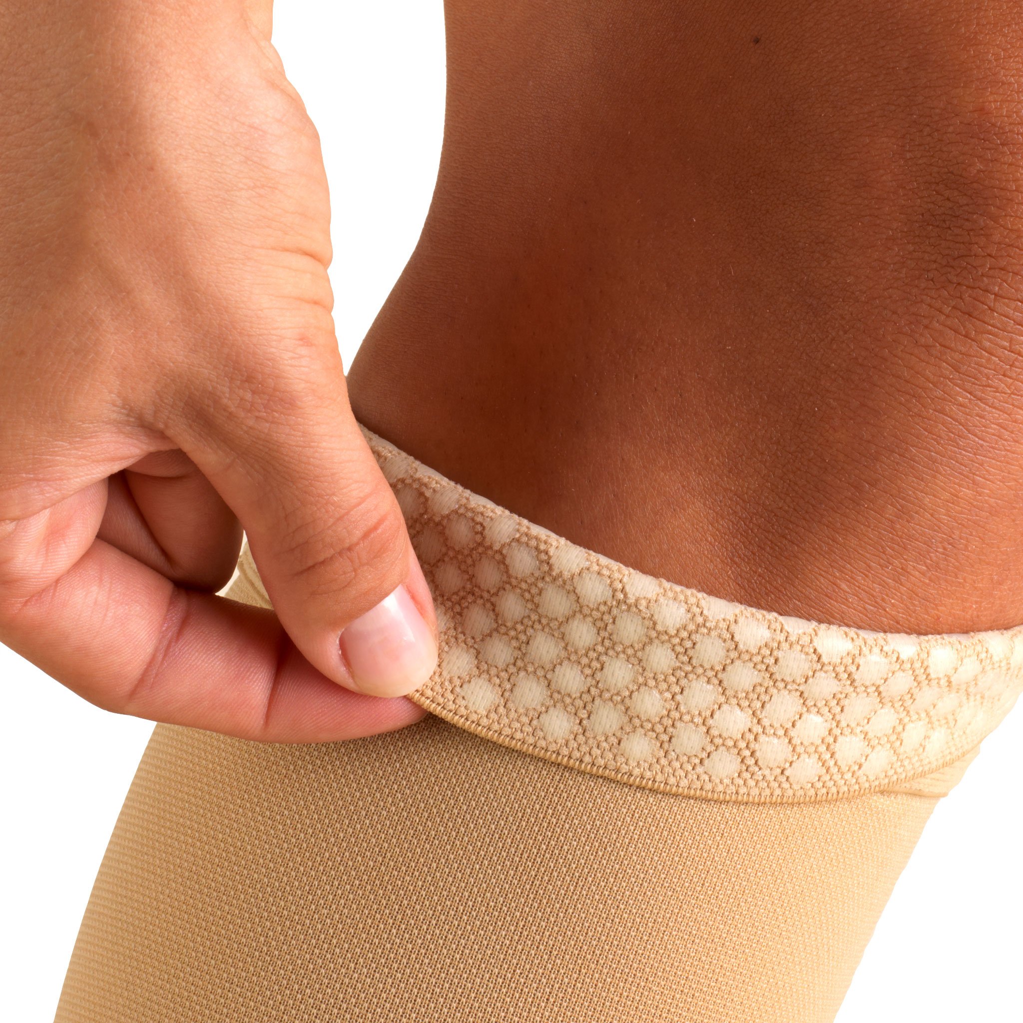 Truform Women's Open Toe Thigh High Compression Stockings - 20-30mmHg Medical Grade Support for Varicose Veins, Swelling & Travel - Perfect for Nurses, Pregnant Women & Long Flights