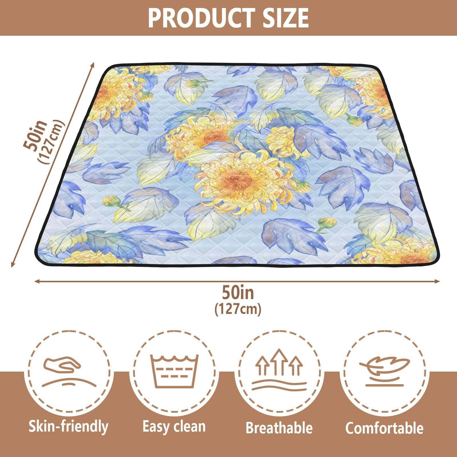 **Non-Toxic Waterproof Baby Playmat - 50