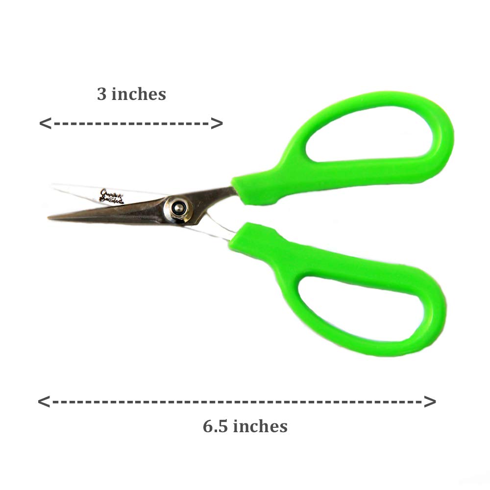 Premium Gardening Scissors for Succulents - Sharp Pruning Shears for Trimming, Cutting & Shaping Plants - Perfect for Indoor Succulent Care, Bonsai Maintenance & Floral Arrangements