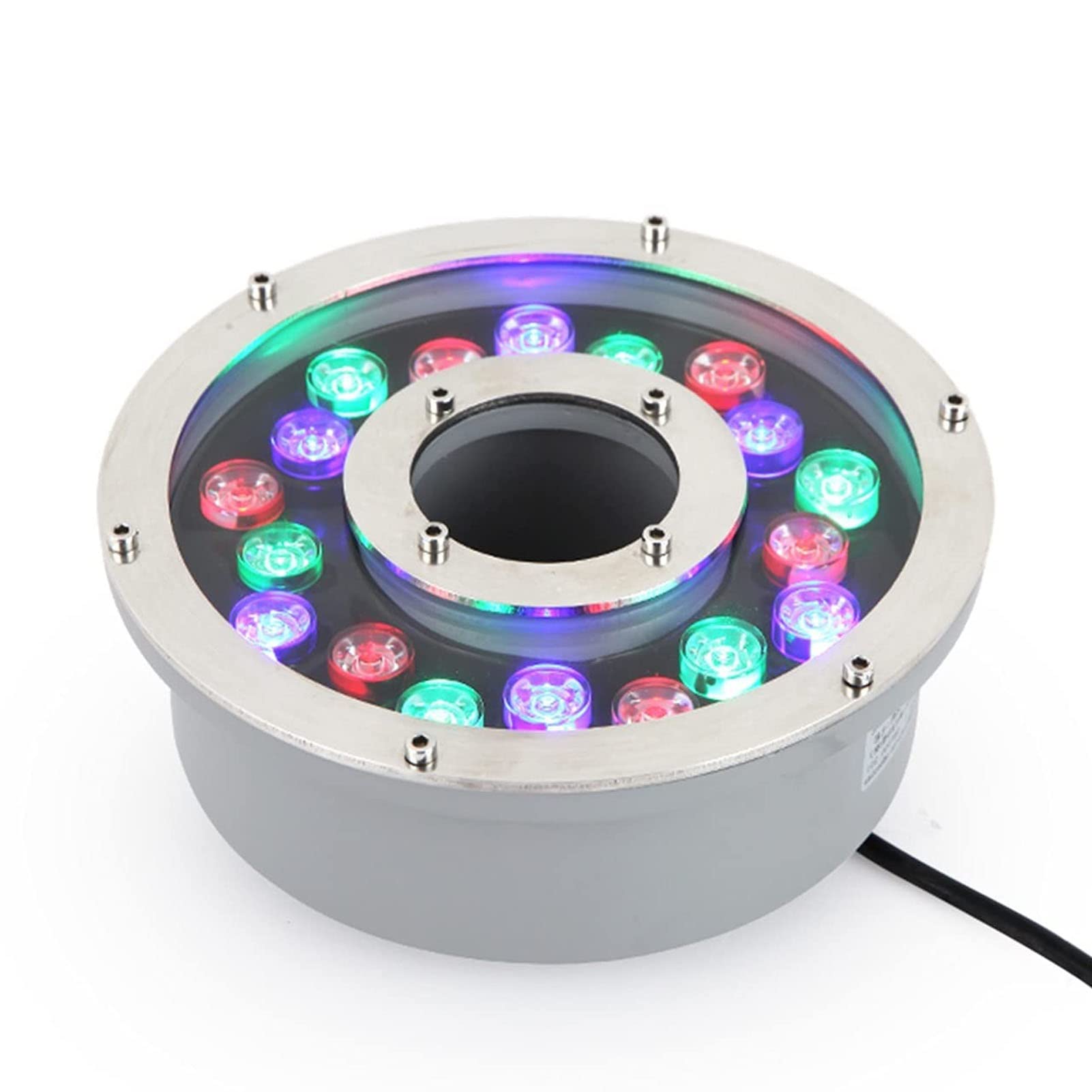 Submersible LED Pool Lights - Waterproof Ring & Square Underwater Lights for Ponds, Fountains & Water Features | Stainless Steel Embedded Wall Lights | Perfect for Backyard, Garden & Landscape Lighting