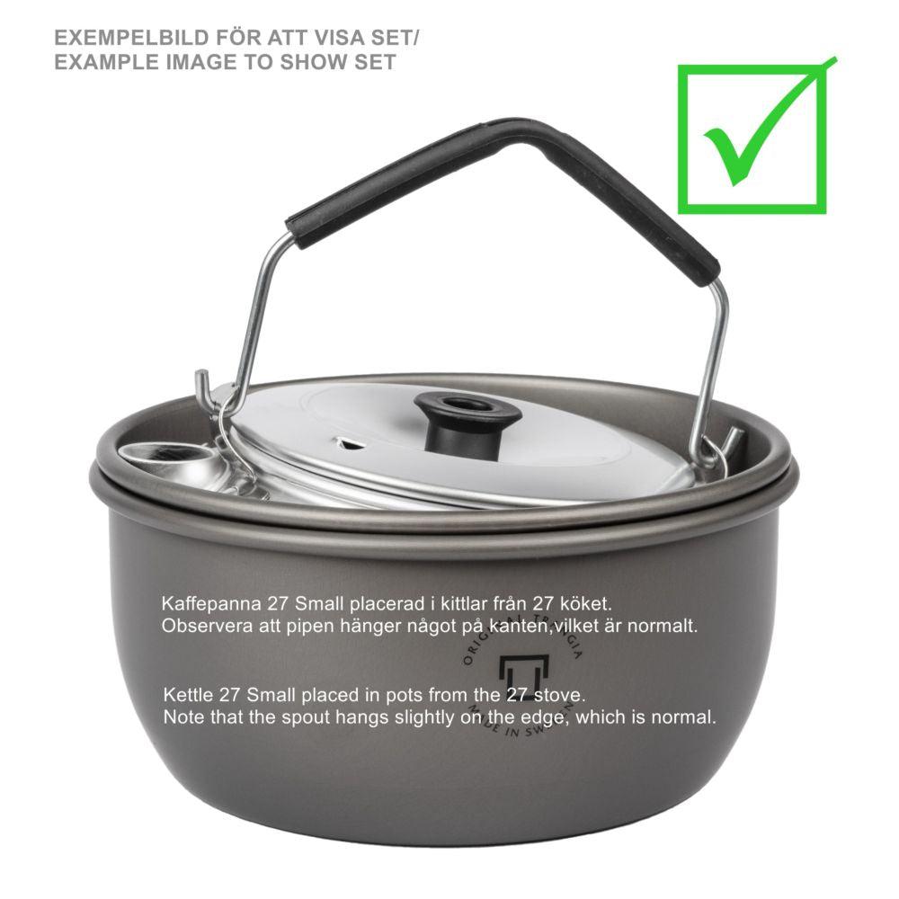 Trangia Stove 27 HA Cookset - Lightweight Camping Cookware Set for Backpacking, Hiking & Outdoor Adventures - Perfect for Camping Trips and Emergency Preparedness