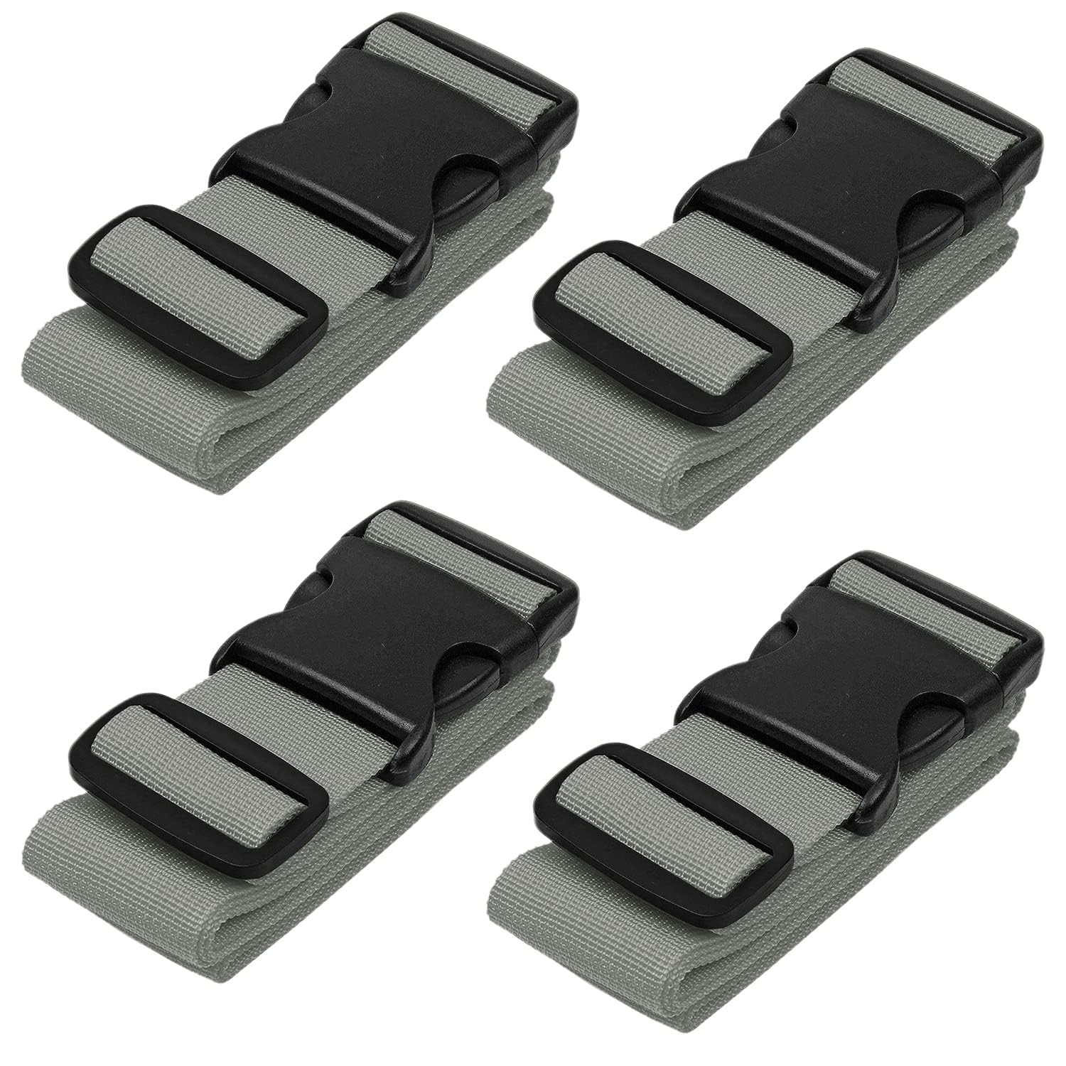 Premium Nylon Luggage Straps for Suitcases - Heavy-Duty Adjustable Security Belts (46