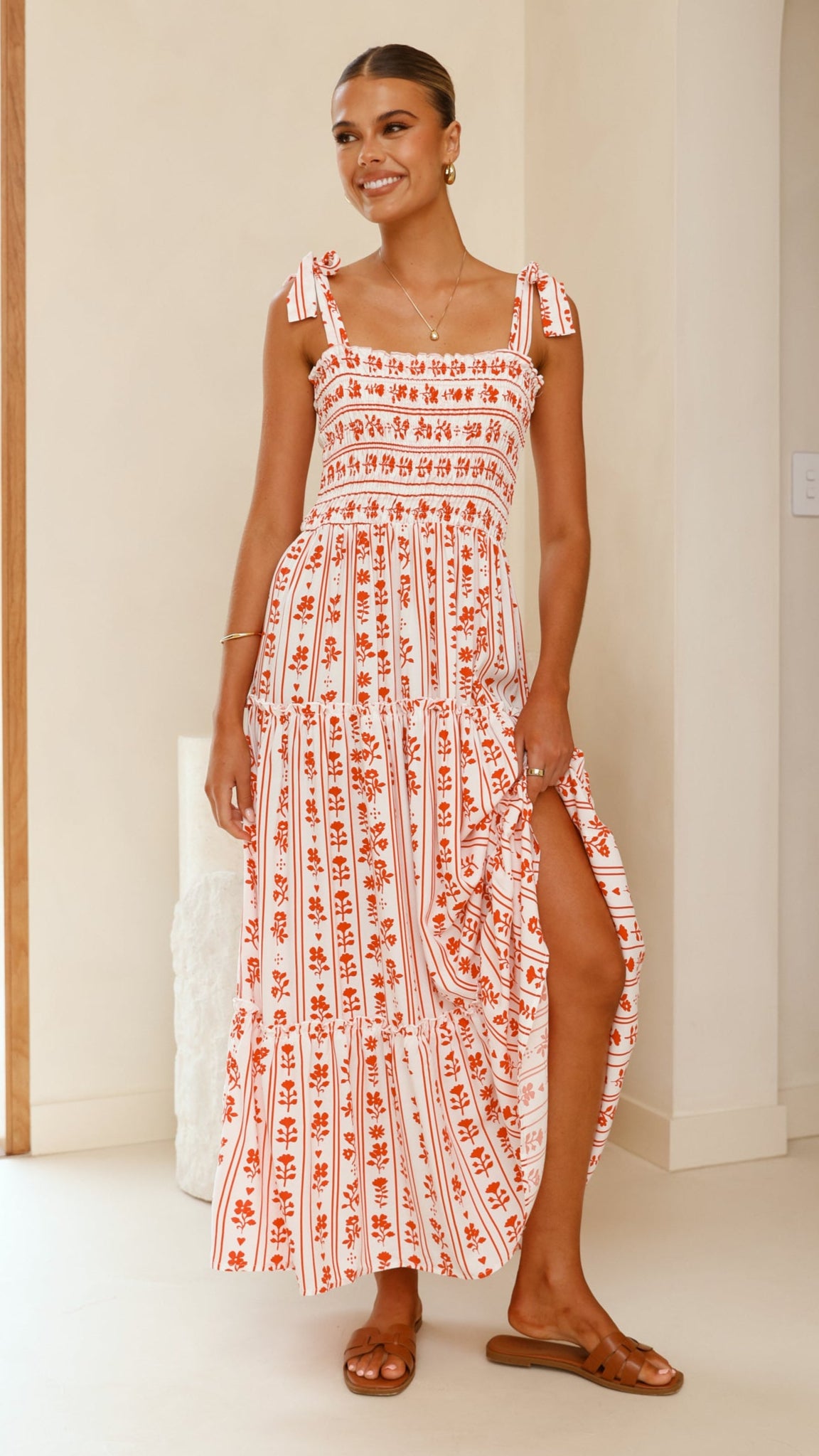 Cherish Maxi Dress - Floral Love Women's Summer Long Dress for Beach, Vacation & Casual Wear