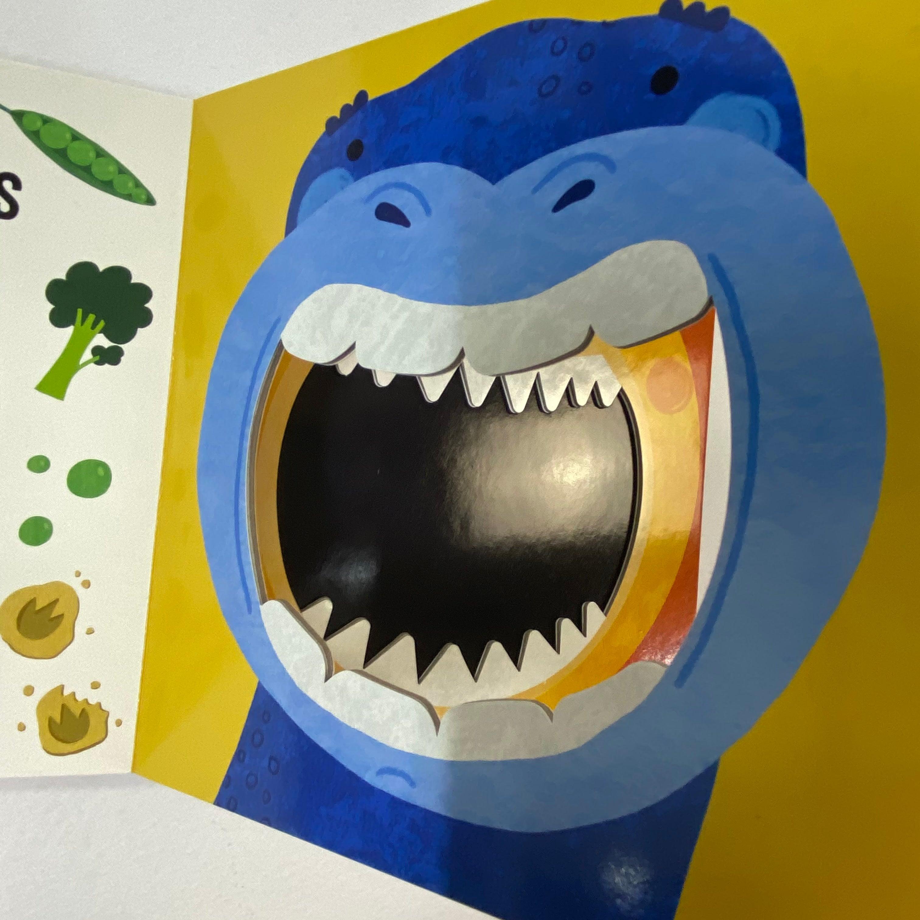 Interactive Board Book - Don't Feed the Dinosaurs with Die-Cut Mouth Holes | Fun Early Learning & Bedtime Story for Toddlers