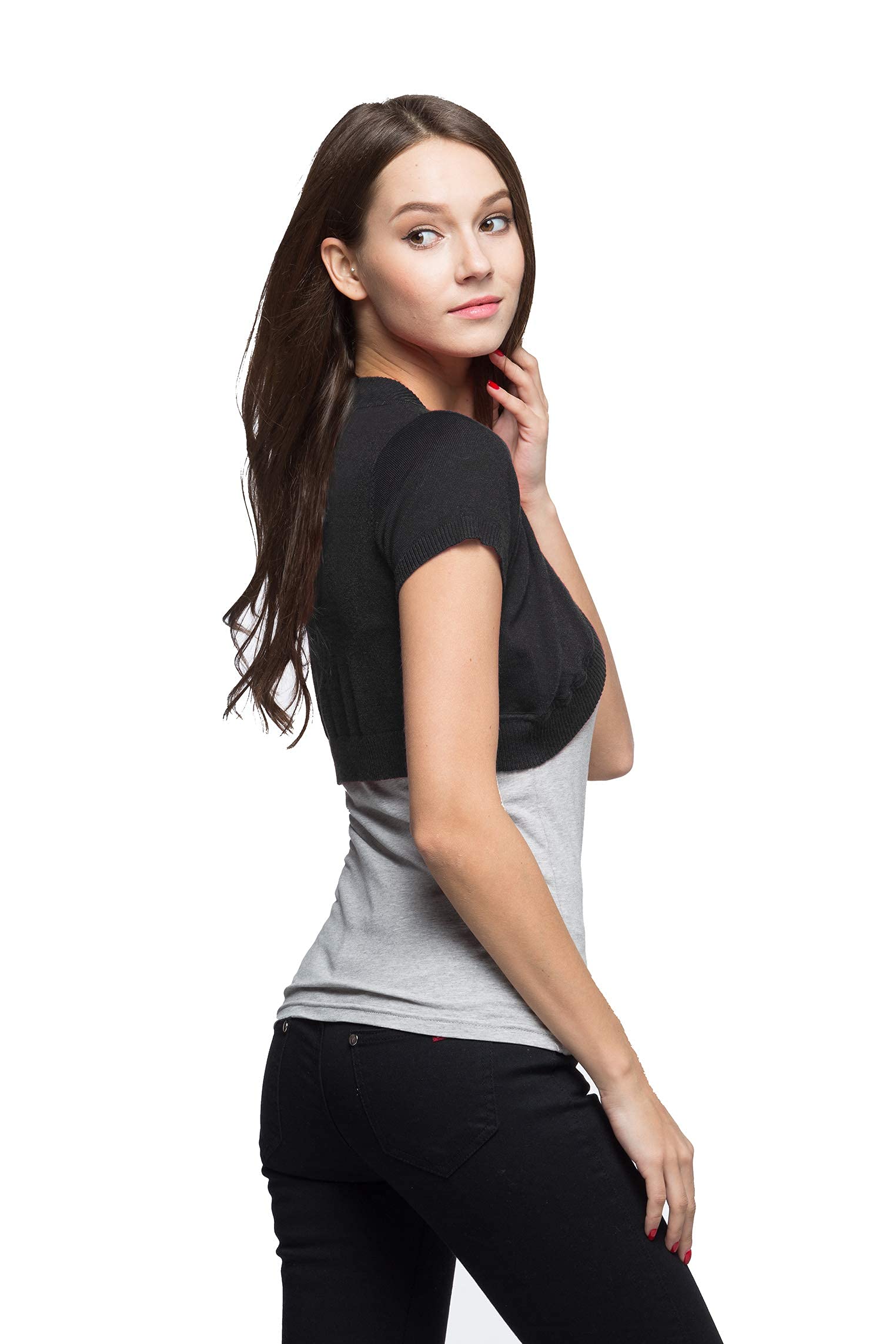Trendy Short Sleeve Open Front Cardigan for Women - Lightweight Summer Cover Up - Perfect for Beach, Office, and Casual Outfits