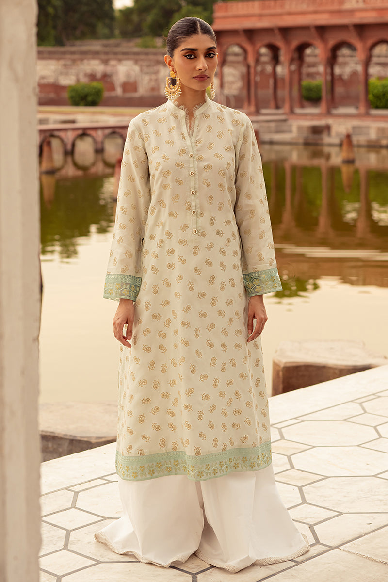 Mint Breeze Embroidered Shirt for Women - Floral Stitched Casual Blouse - Perfect for Summer Outfits, Beach Vacations & Boho Style