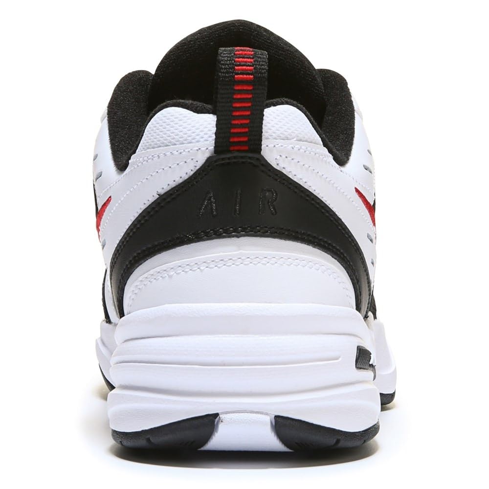 Nike Men's Air Monarch IV Walking Shoes - White/Black/Red - Size 13 - Comfortable Athletic Shoes for Walking, Running & Gym Workouts - Ideal for Men's Fitness & Casual Wear