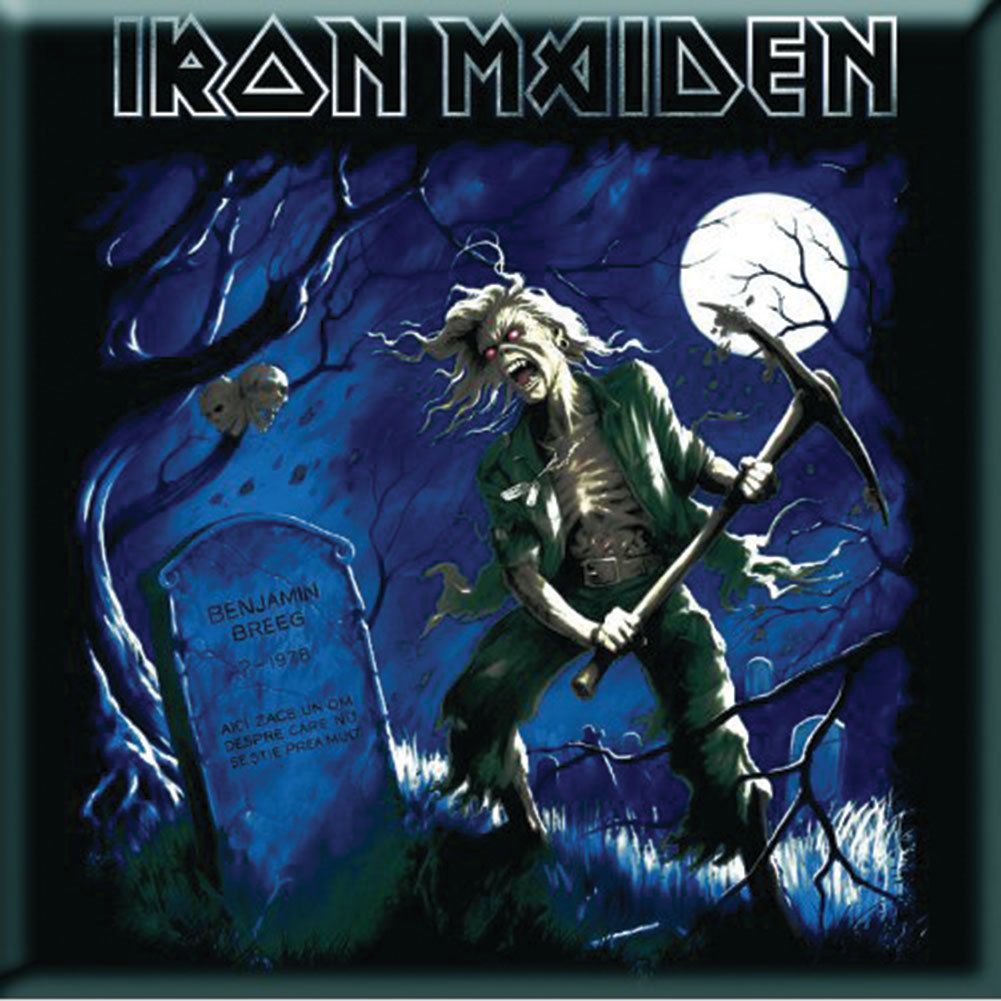 Iron Maiden Benjamin Breeg Official Band Merchandise - Heavy Metal Music Fan Gift - Refrigerator Magnet for Home & Office Decor - Perfect for Metalheads & Rock Music Collectors