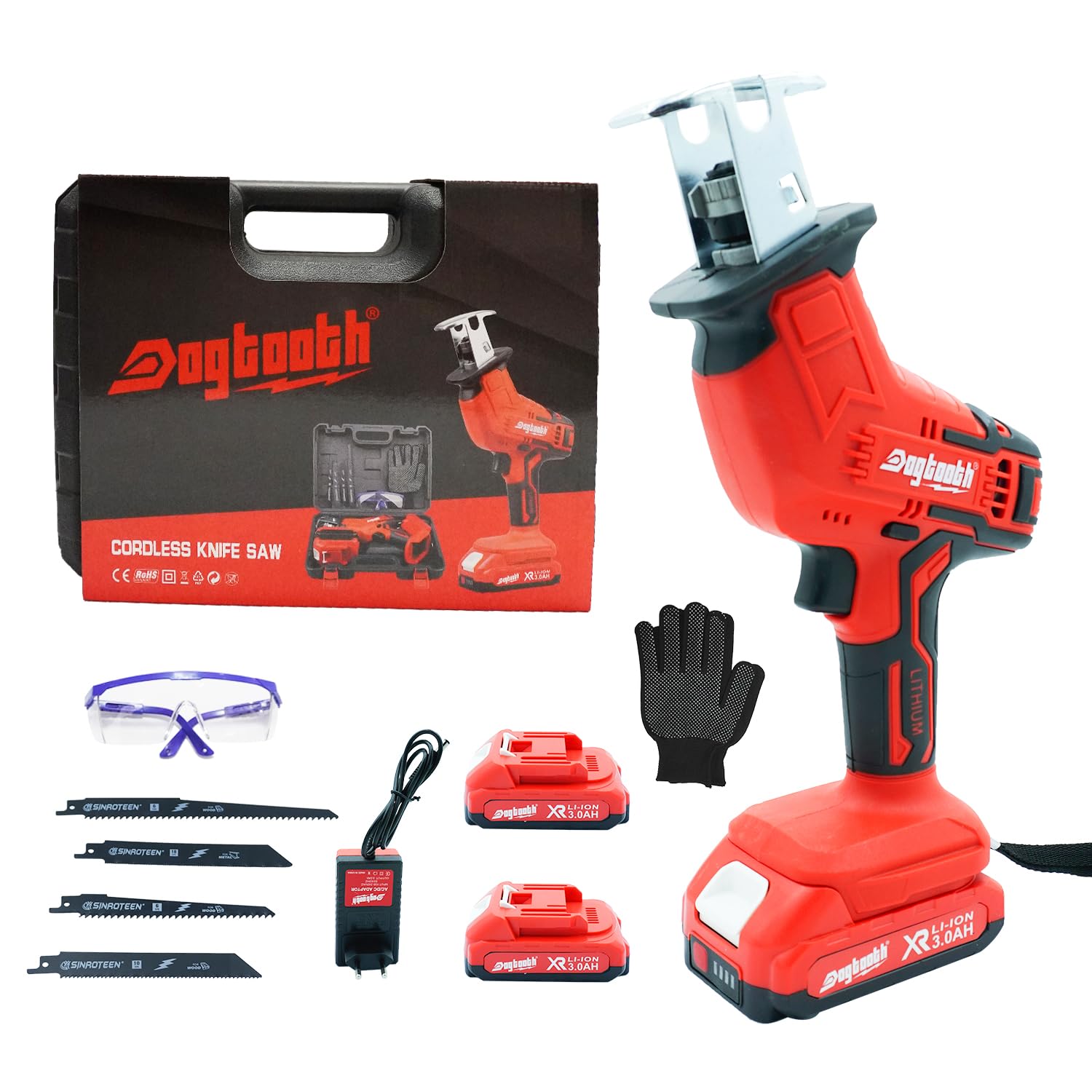 21V Cordless Saber Saw - Wood & Metal Cutter, Variable Speed for DIY Projects