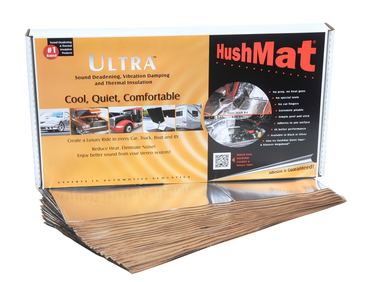 HushMat 612942 Sound and Thermal Insulation Kit for 1994-1998 Ford Mustang Firewall | Noise Reduction & Heat Barrier | Perfect for Car Audio Upgrades & Hot Climate Driving