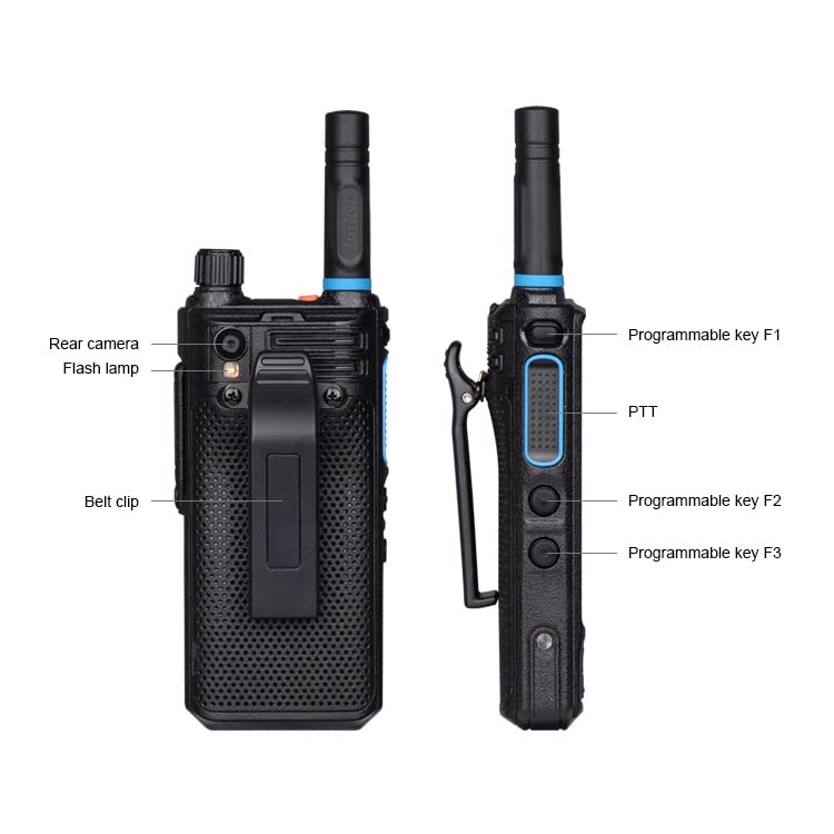 Inrico S200 4G LTE Android Two-Way Radio with GPS, Zello & PTT Support - Unlocked Touchscreen Walkie Talkie for Business, Construction & Outdoor Adventures