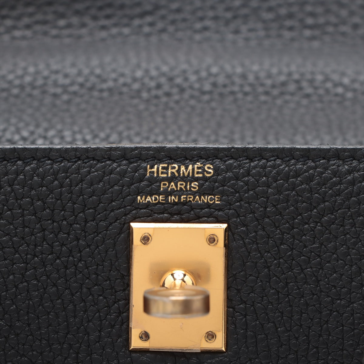 Hermes Kelly 25 Taurillon Clemence Leather Shoulder Bag in Black | Luxury Handbag for Women | Perfect for Work, Travel & Special Occasions