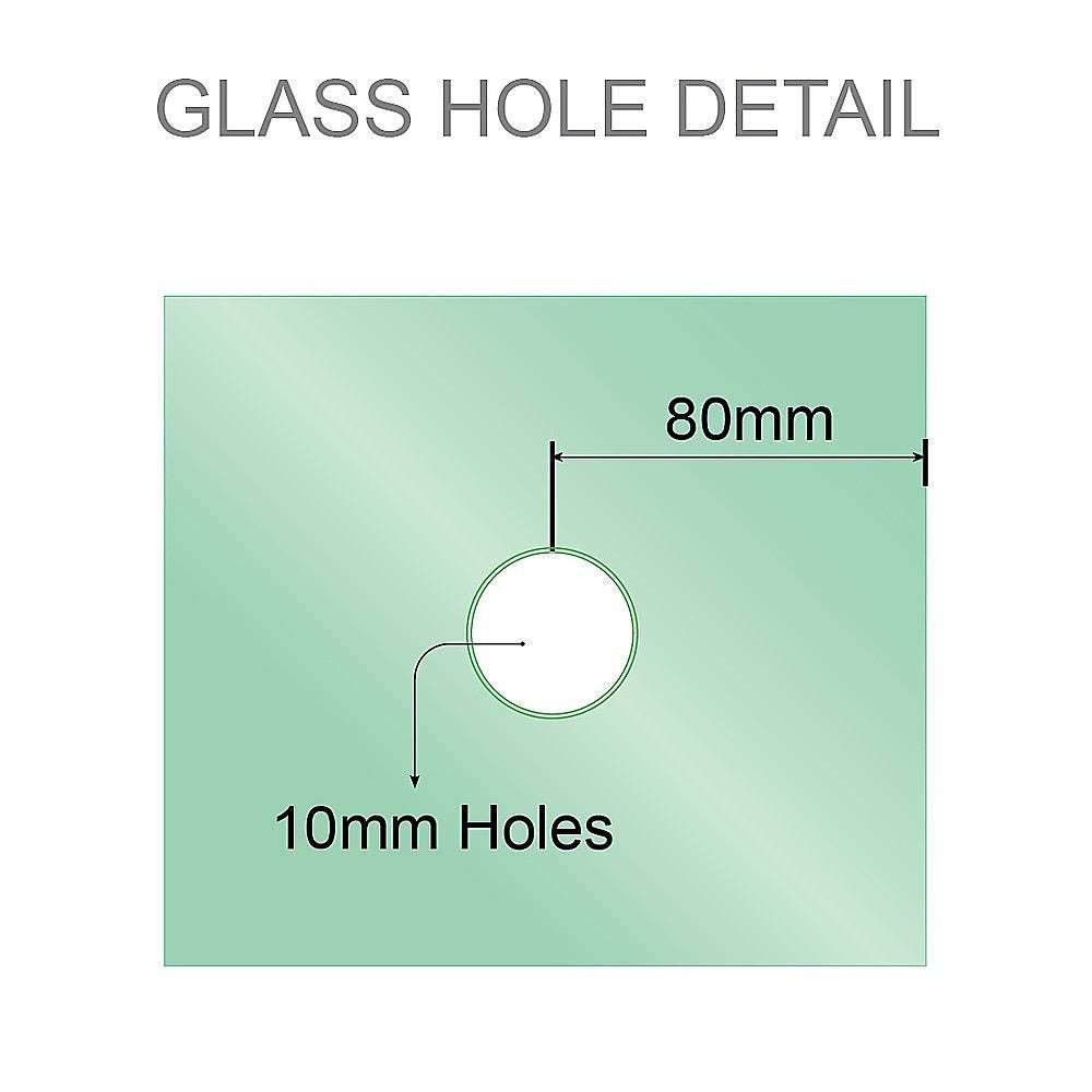 100cm Frameless Diamond Shower Screen with Stainless Steel Hinges - Waterproof Bathroom Glass Enclosure for Modern Homes | Perfect for Walk-in Showers and Spa Bathrooms
