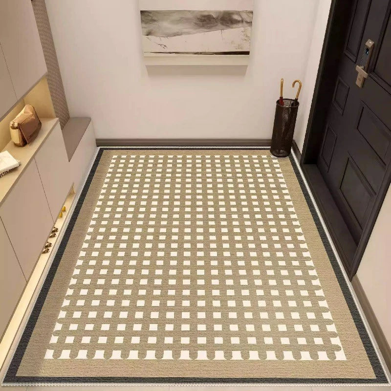 Rosie Geometric Waterproof Spillproof Runner Rug - Non-Slip Hallway Carpet for Entryway, Kitchen, Bathroom & High Traffic Areas | Easy to Clean & Durable Floor Mat for Home Decor