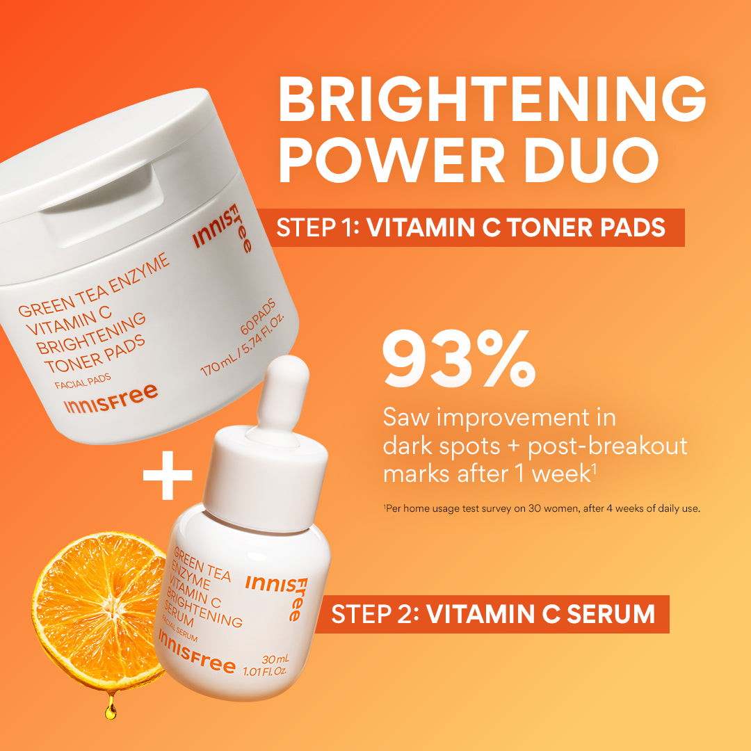 Vitamin C Brightening Power Duo - Skin Brightening Serum & Moisturizer Set for Glowing Complexion | Perfect for Daily Skincare Routine & Anti-Aging Care