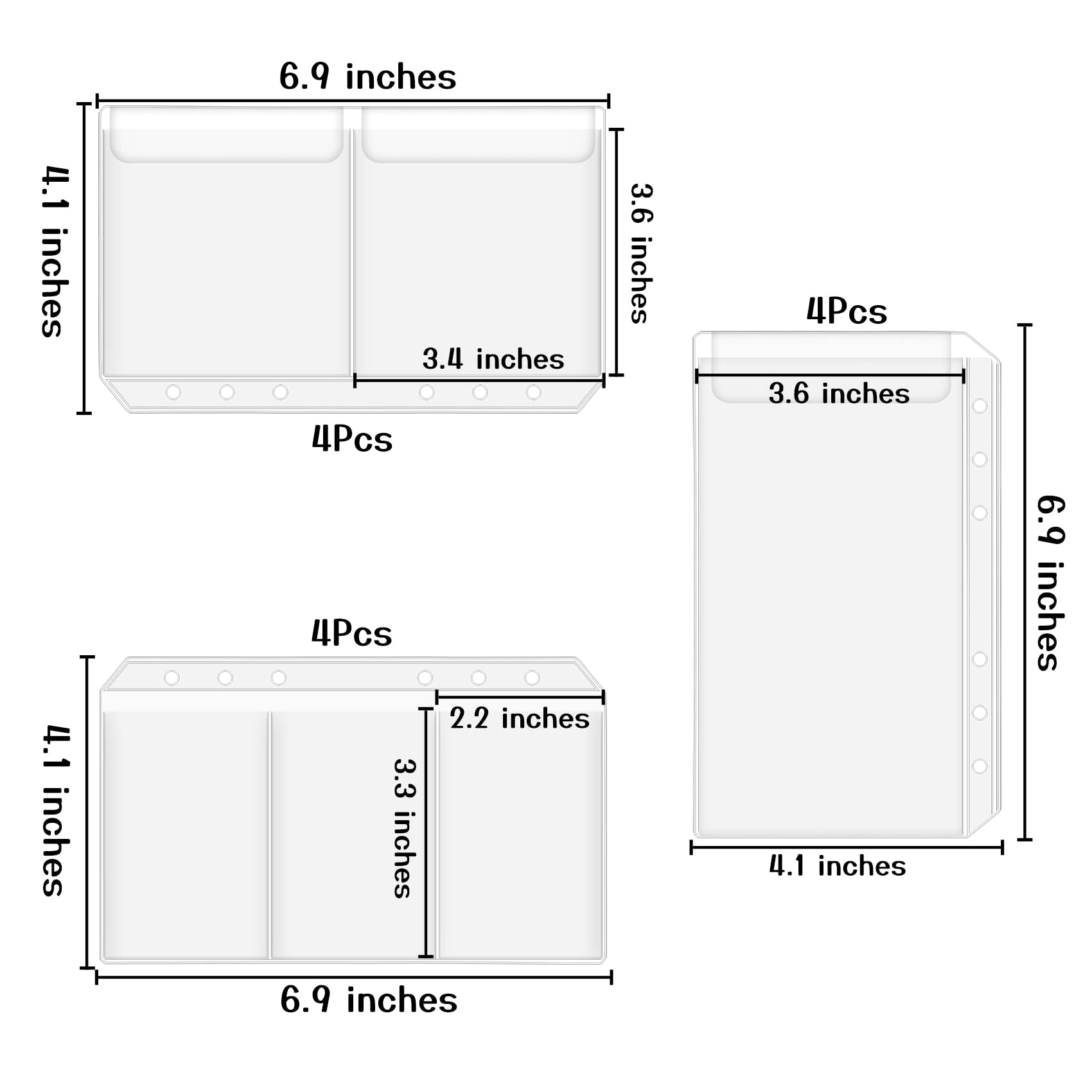 Antner A6 PU Leather Notebook Binder (Brown) - 12-Piece Set with 3 Types of 6-Hole Binder Pockets | Perfect for School, Office & Travel Organization