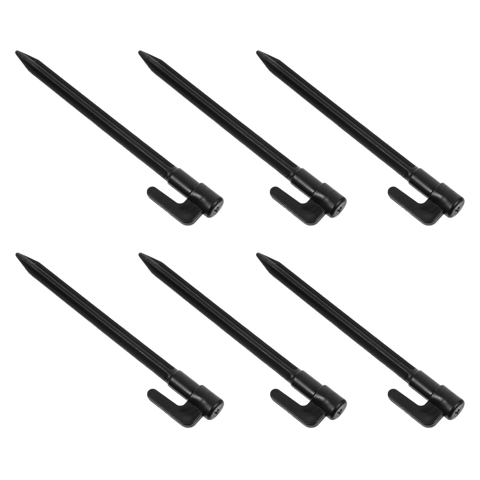 BESPORTBLE 50pcs Heavy Duty Plastic Tent Stakes - Durable Outdoor Camping Ground Pegs for Securing Tents, Canopies & Shelters - Perfect for Camping, Hiking, Beach & Backyard Use