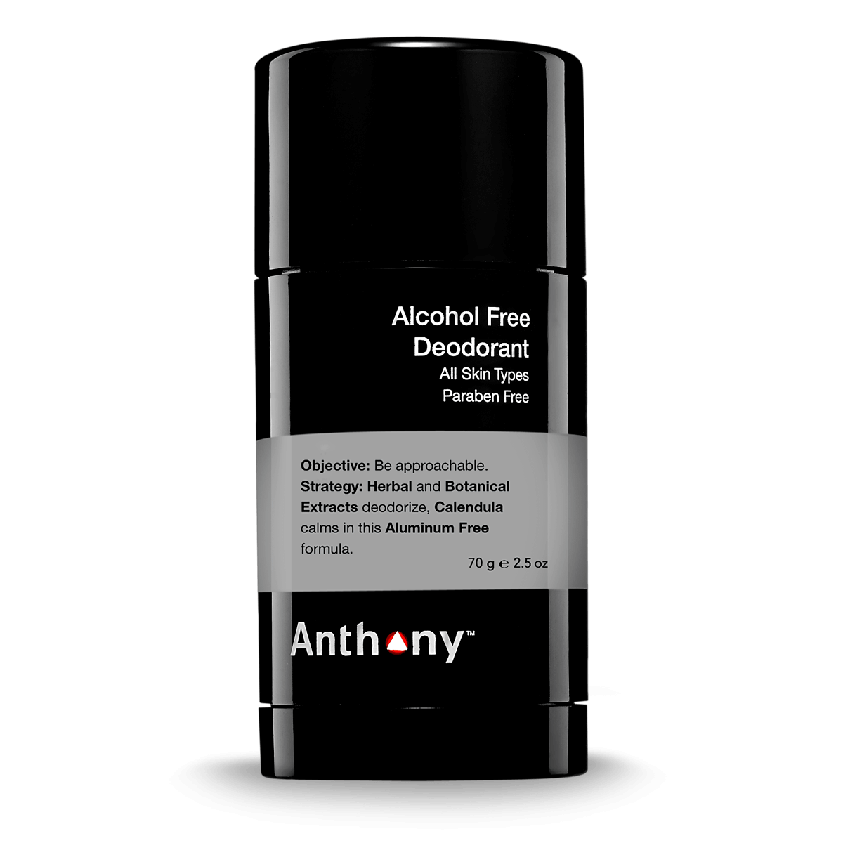 Anthony Alcohol-Free Deodorant for Sensitive Skin - Natural & Gentle Odor Protection - Ideal for Daily Use, Workouts & Travel