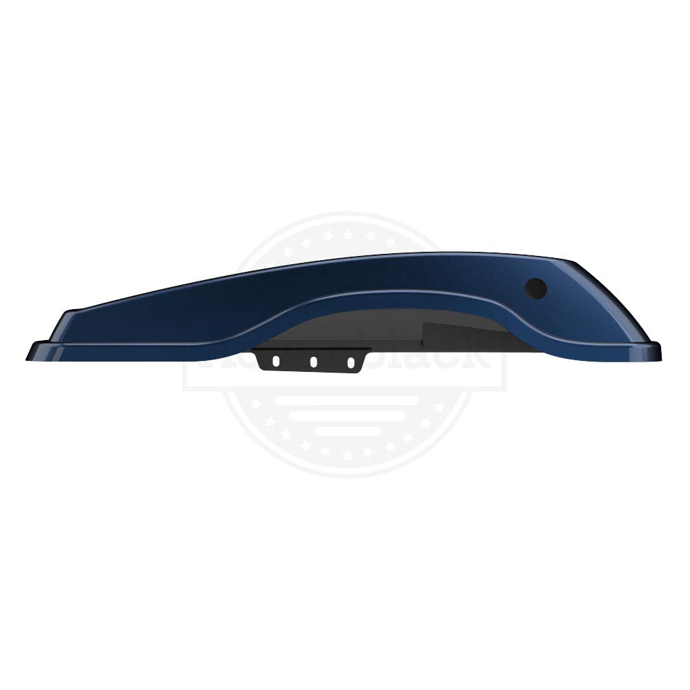Premium Moto Onfire Saddlebag Lids for Harley Touring, Street Glide & Road Glide Special (2014-2020) - Midnight Blue | Durable Motorcycle Luggage Accessories for Long Rides & Road Trips