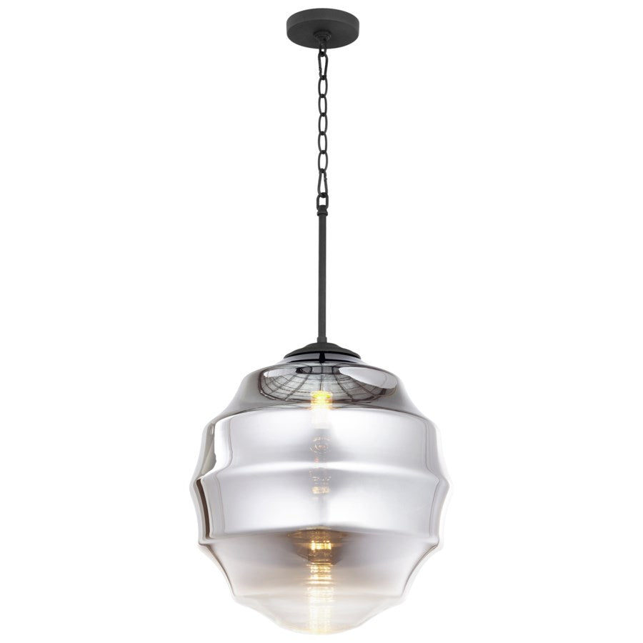 Cyan Design 10969 Muir Pendant Light Fixture in Noir - Modern Black Ceiling Hanging Light for Dining Room, Bedroom, or Living Room Decor