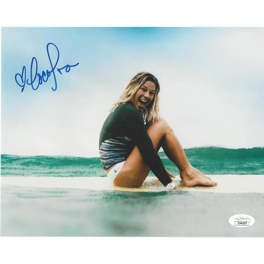 Coco Ho Signed 8x10 Photo with JSA COA - Authentic Surfer Autograph Collectible - Perfect for Surfing Fans, Memorabilia Collections, and Wall Decor