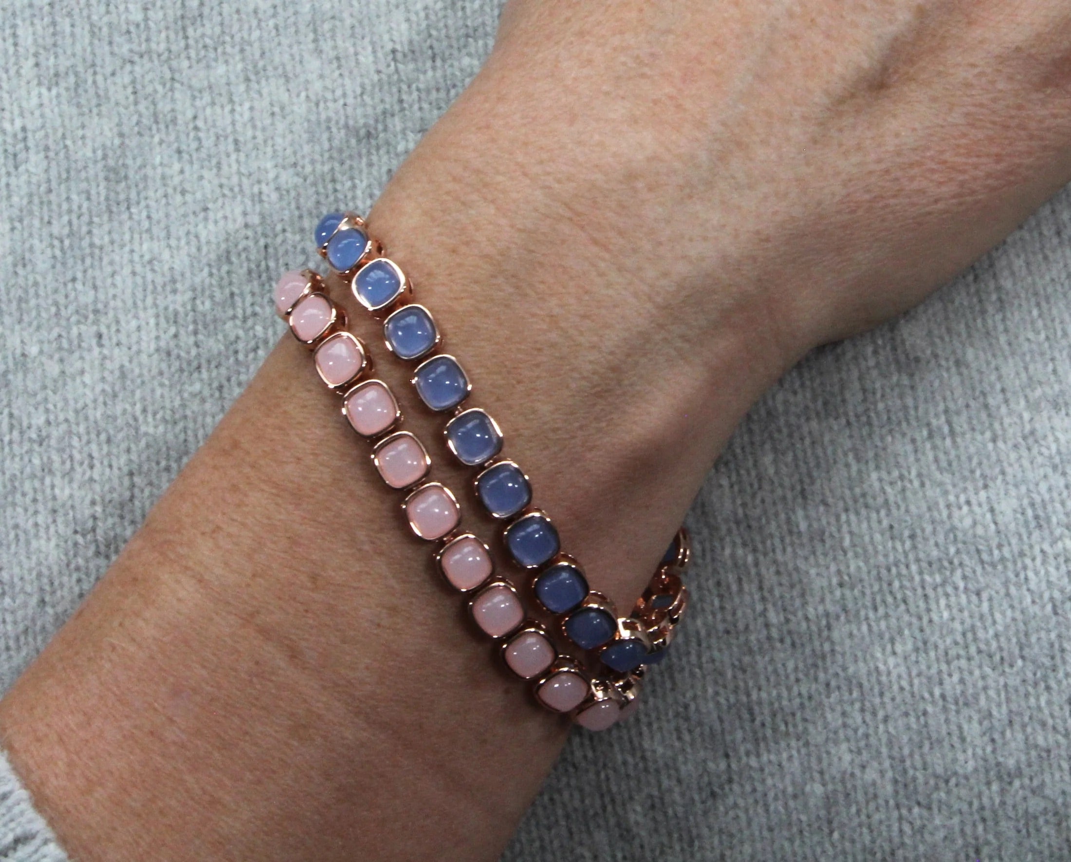 Rose Gold Pink Crystal Bracelet for Women - Elegant & Sparkling Jewelry Gift for Birthday, Anniversary, Valentine's Day | Perfect for Parties, Weddings & Special Occasions
