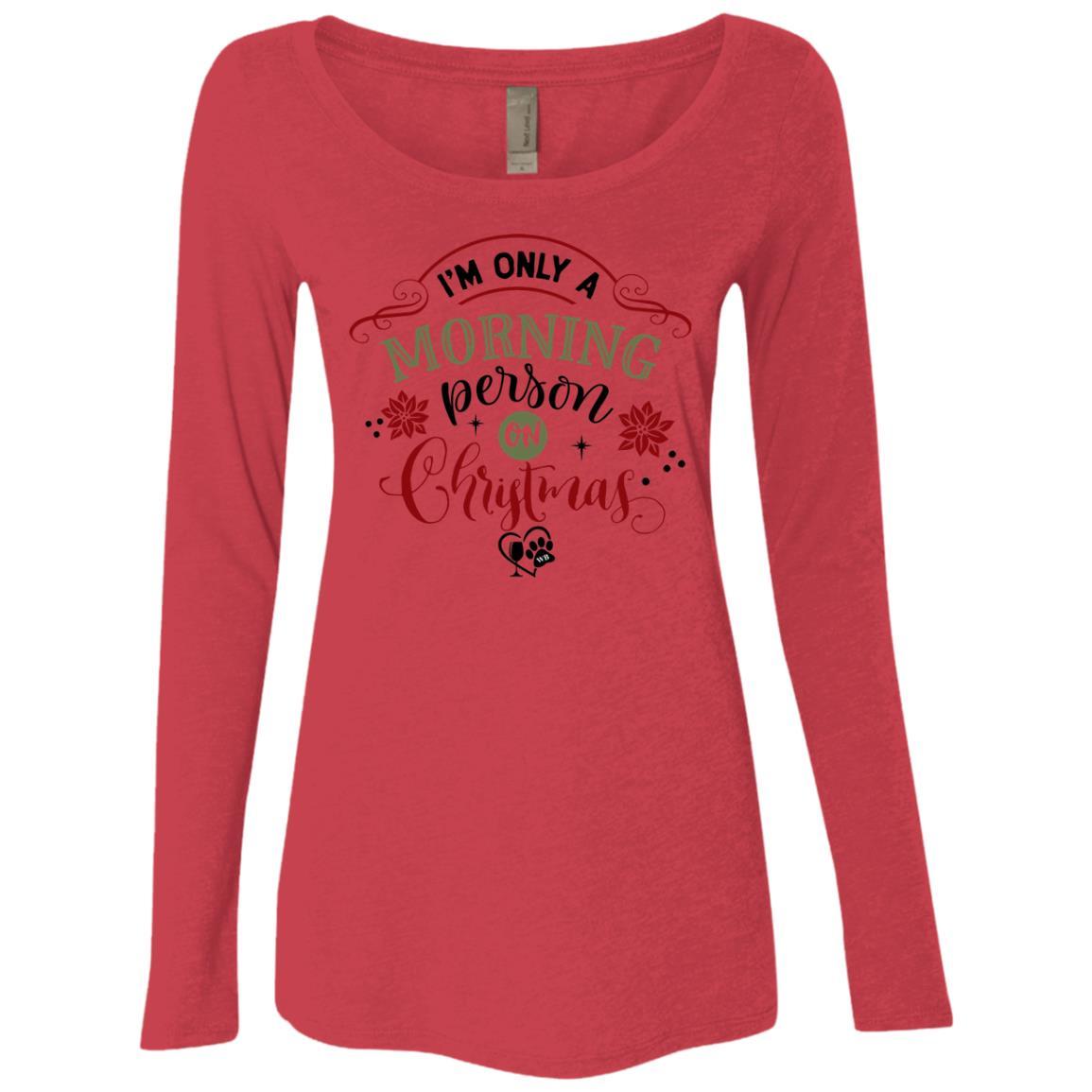 WineyBitches.Co Women's Tri-Blend Long Sleeve Scoop Neck T-Shirt - Soft Comfort Fit for Casual Wear, Lounge & Everyday Outfits
