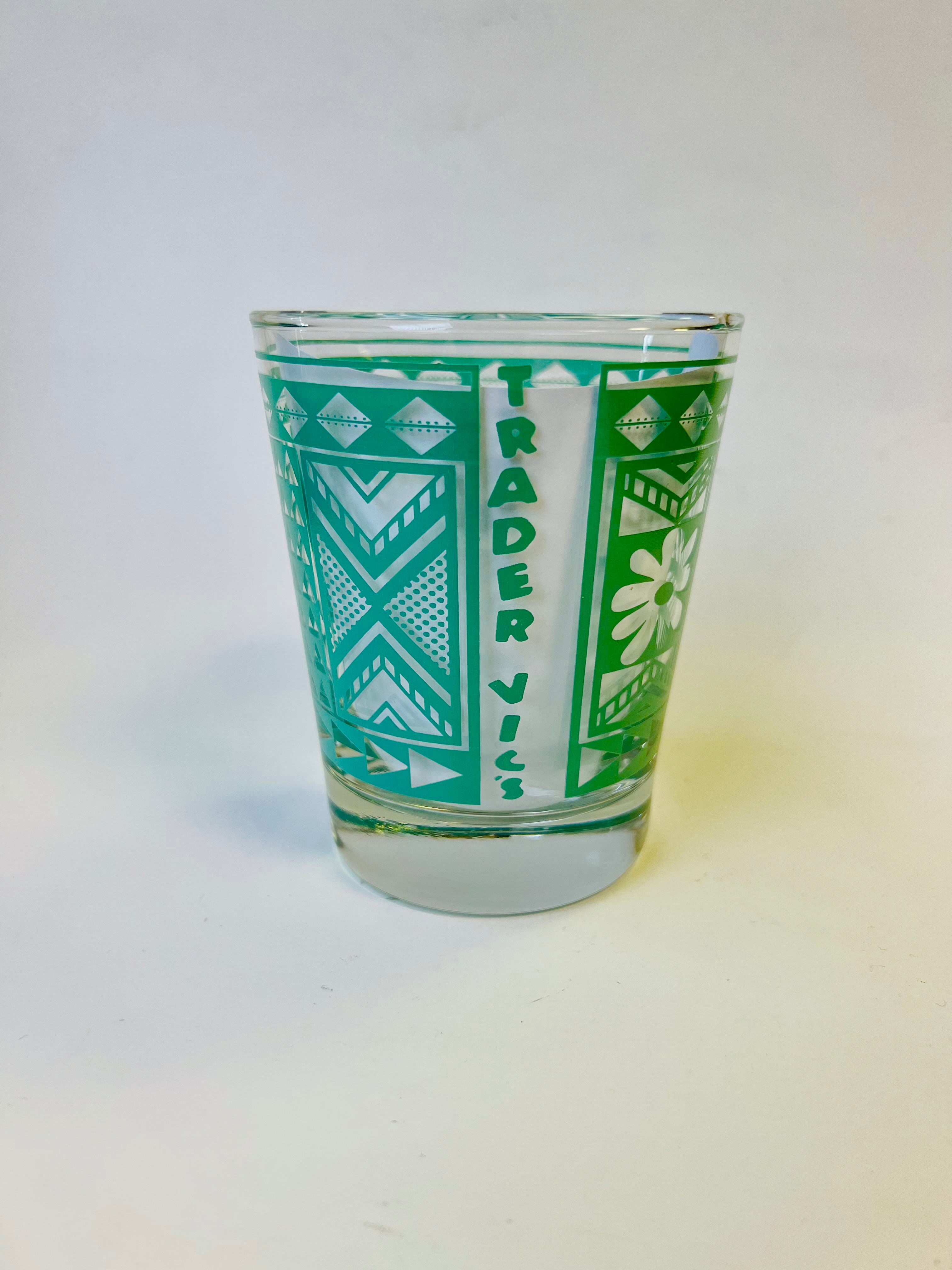 Premium Teal Tapa Mai Tai Glass - Tropical Cocktail Drinking Cup for Beach Parties, Luaus & Summer Gatherings