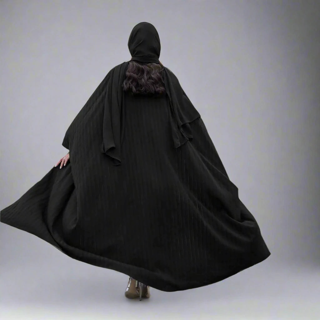 Muslim Women's Free Size Cardigan Open Abaya Dress - Modest Islamic Clothing for Prayer, Home & Outdoor Wear