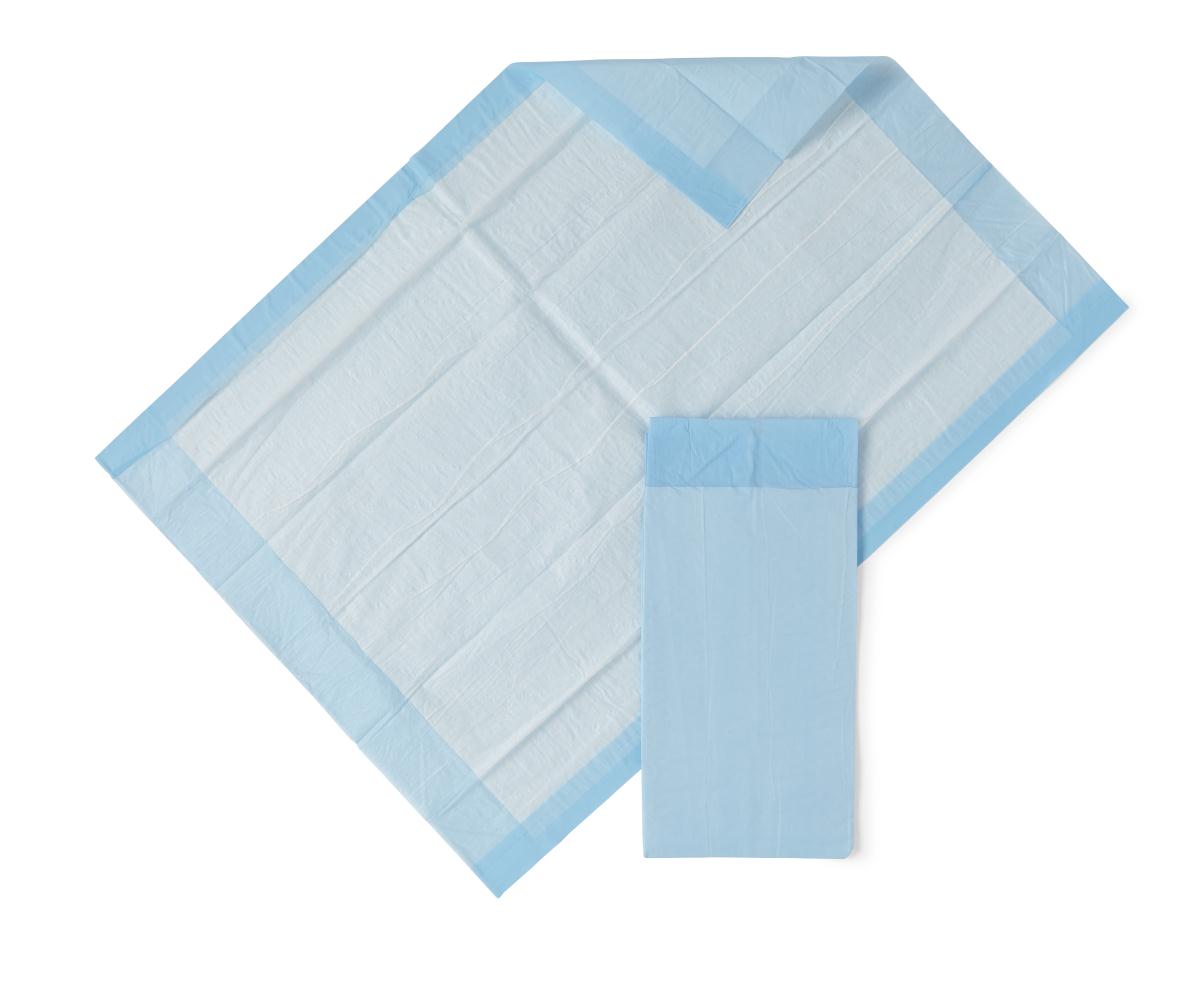 Protection Plus Disposable Underpads, 23x36 Inches, 150 Count - Super Absorbent, Leak Proof Bed Pads for Incontinence, Elderly Care, Pets & Post-Surgery Protection