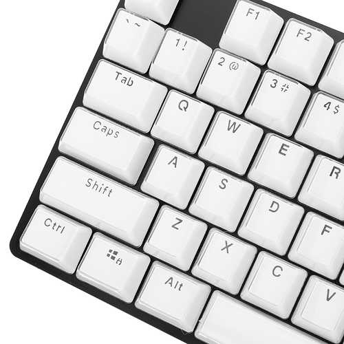 ELEMENT 104-Key Ice Crystal Keycaps - Translucent RGB Backlit Keycaps for Mechanical Gaming Keyboards - Perfect for Gaming, Typing & Custom Keyboard Builds