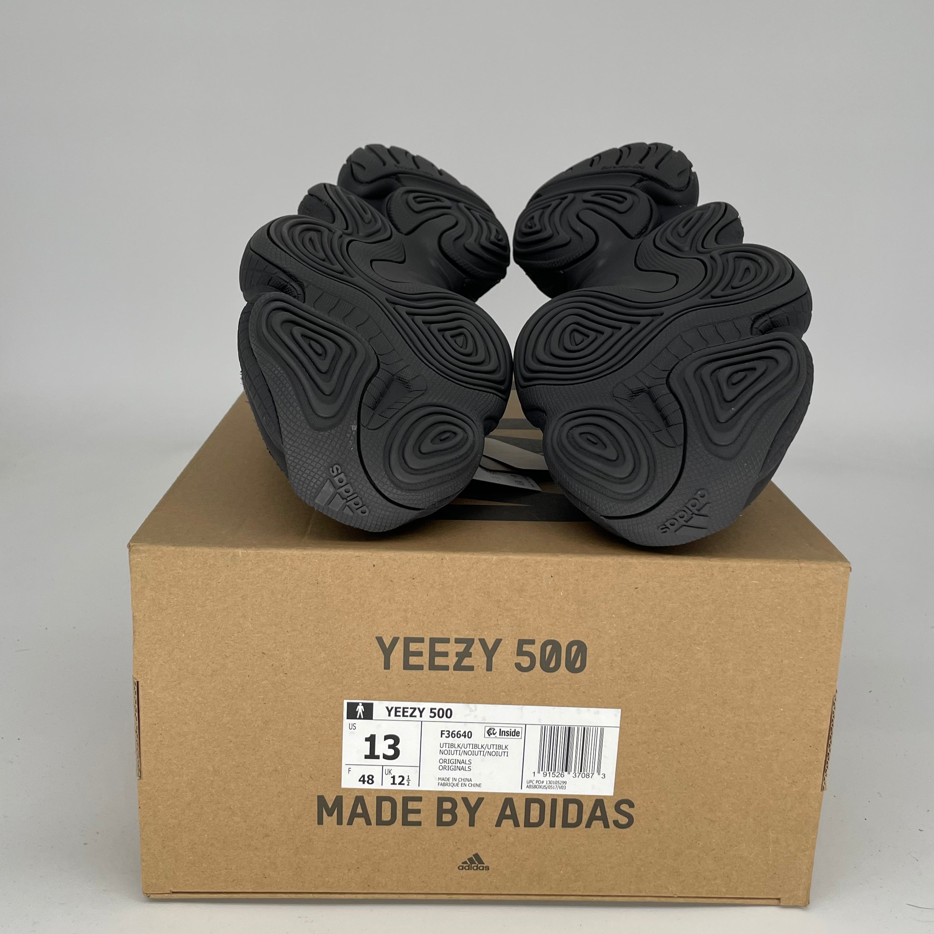 Adidas Yeezy 500 Utility Black Men's Sneakers Size 13 - F36640 | Comfortable Running Shoes for Jogging, Gym & Casual Wear
