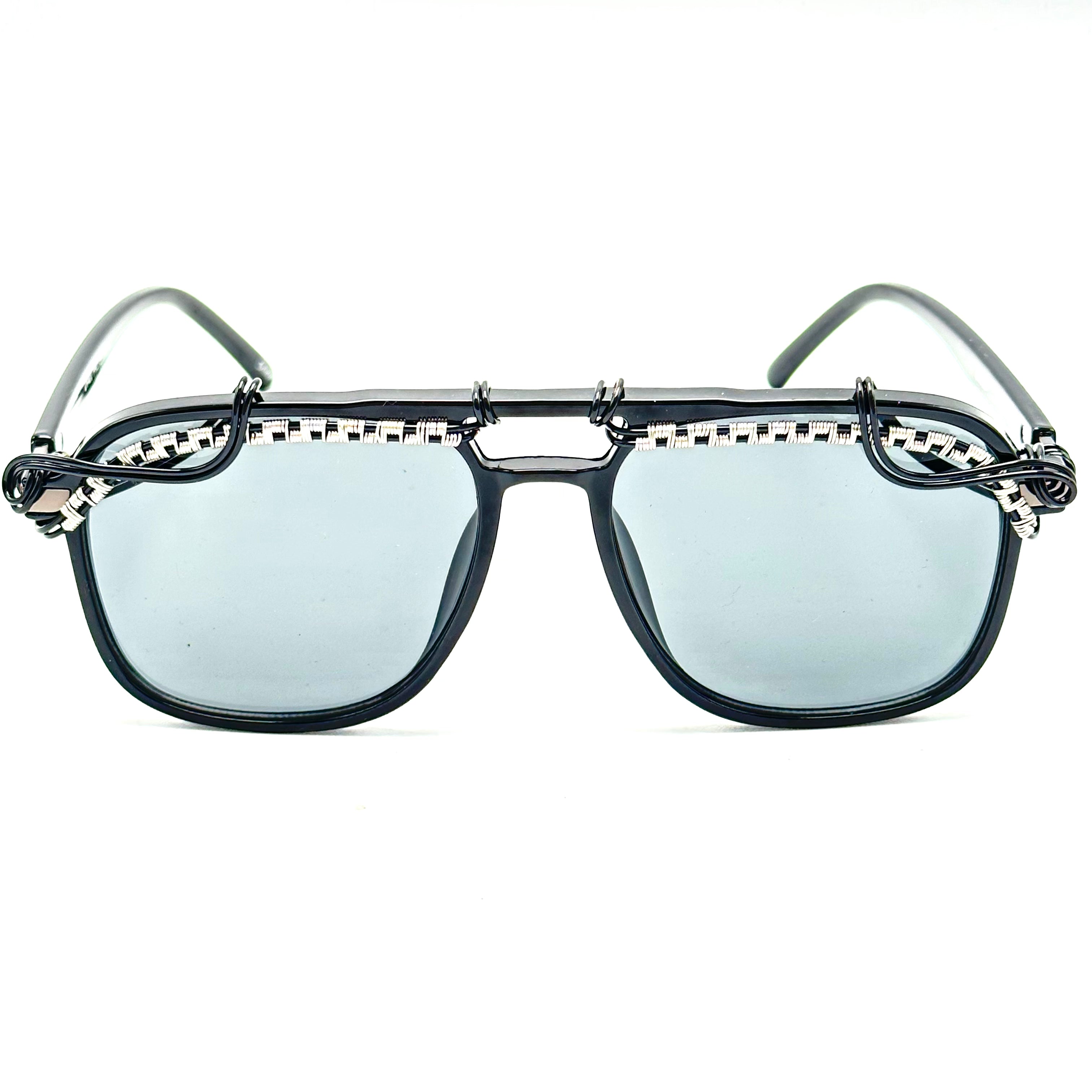 Aviator Black Silver Sunglasses - Polarized UV Protection for Men & Women - Perfect for Driving, Travel & Outdoor Activities