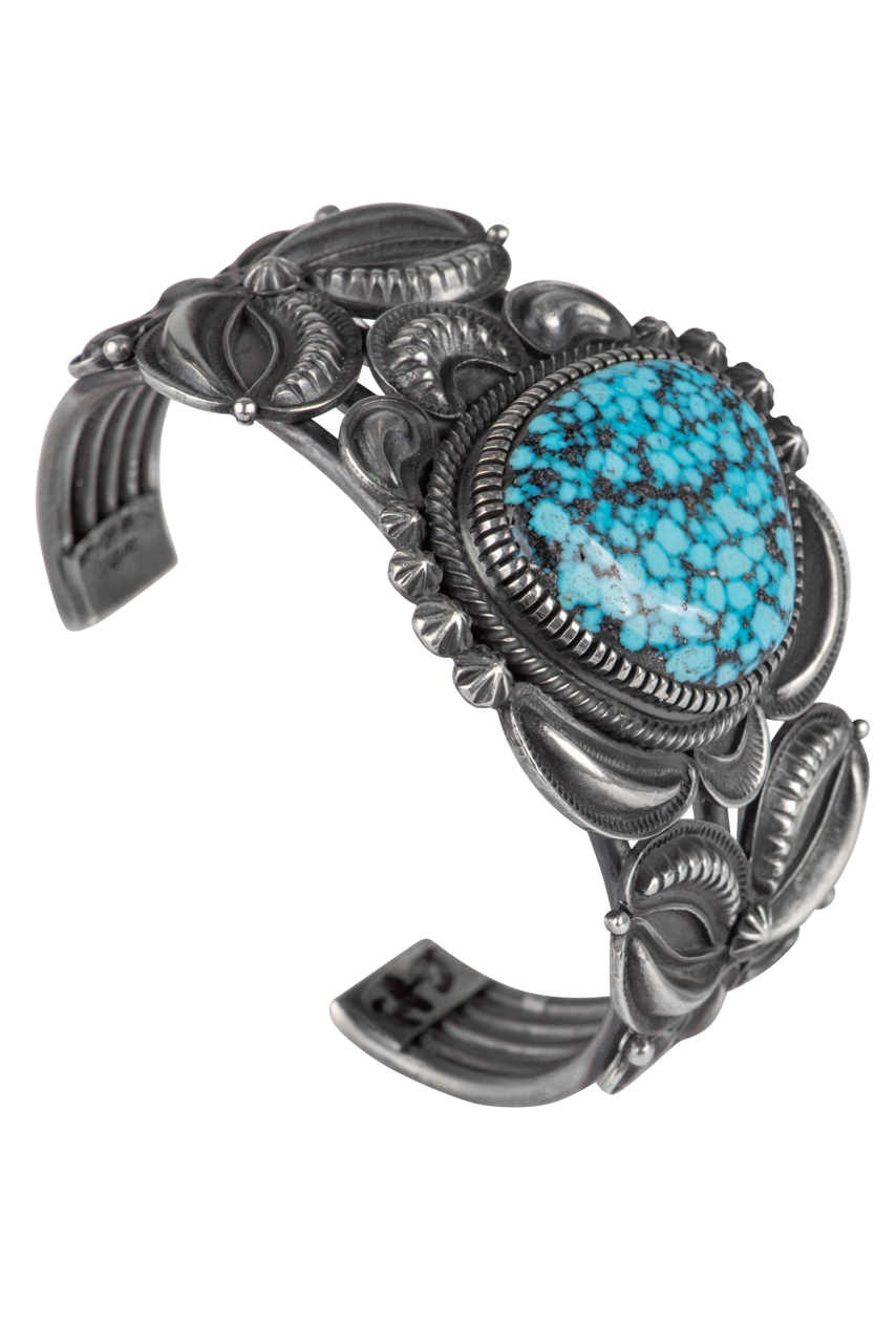 Handmade Silver & Turquoise Statement Bracelet for Women | Boho Chic Jewelry Gift for Her | Perfect for Parties, Weddings & Everyday Wear