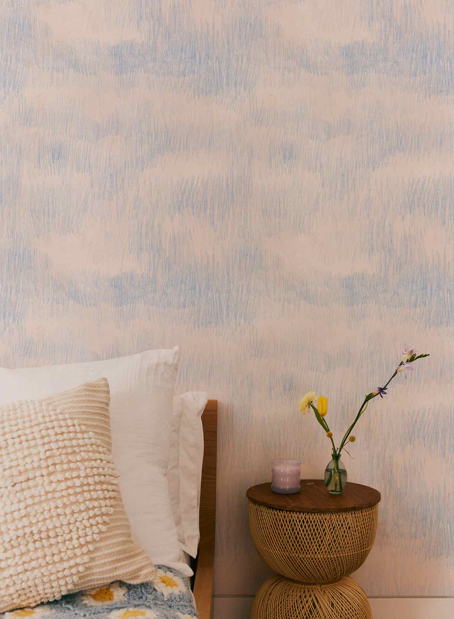 Eco-Friendly Greener Pastures Wallpaper - Sustainable Home Decor for Living Room & Bedroom