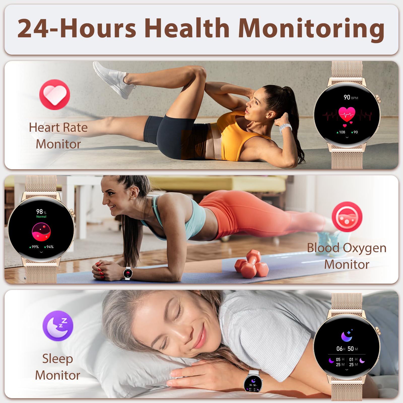 Smart Watch for Men & Women - 1.32
