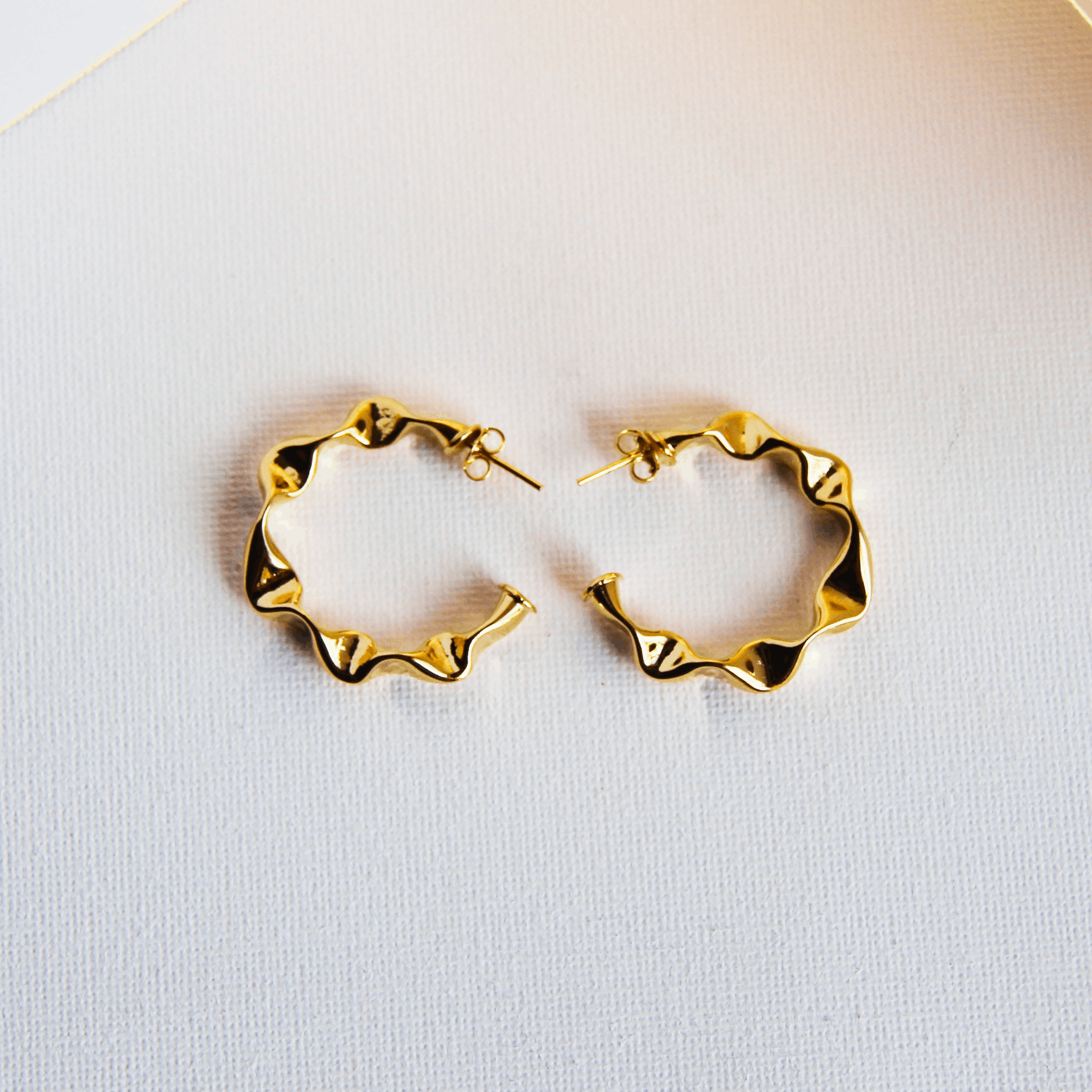 Moon Hoops Gold Filled Hoop Earrings for Women - 14K Gold Plated Dainty Everyday Jewelry - Perfect for Work, Date Night & Special Occasions