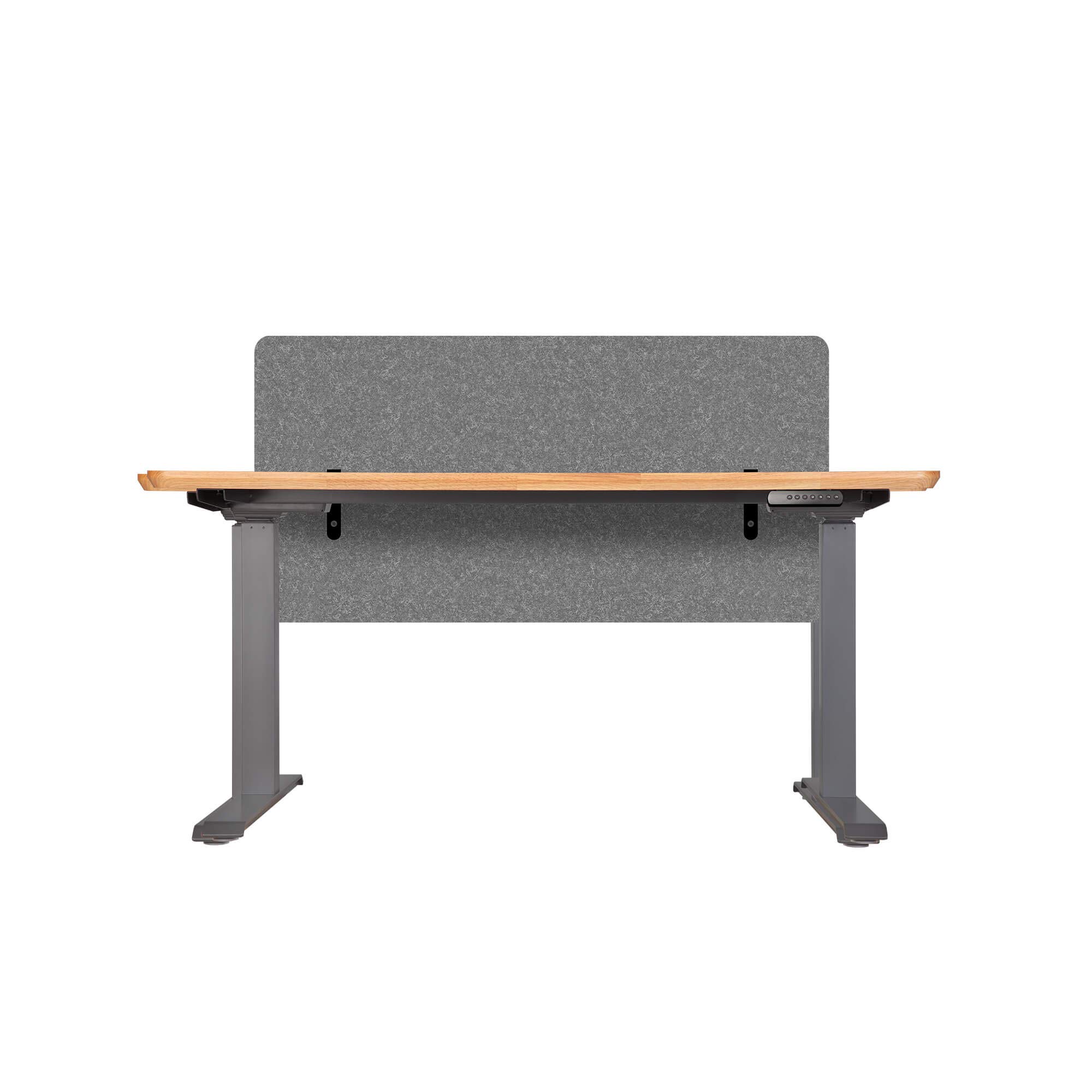 48 Inch Light Grey Vari Felt Privacy Modesty Panel - Above & Below Desk Privacy Screen - Easy Installation for Office & Home Workspace - Perfect for Cubicles, Open Offices and Study Areas