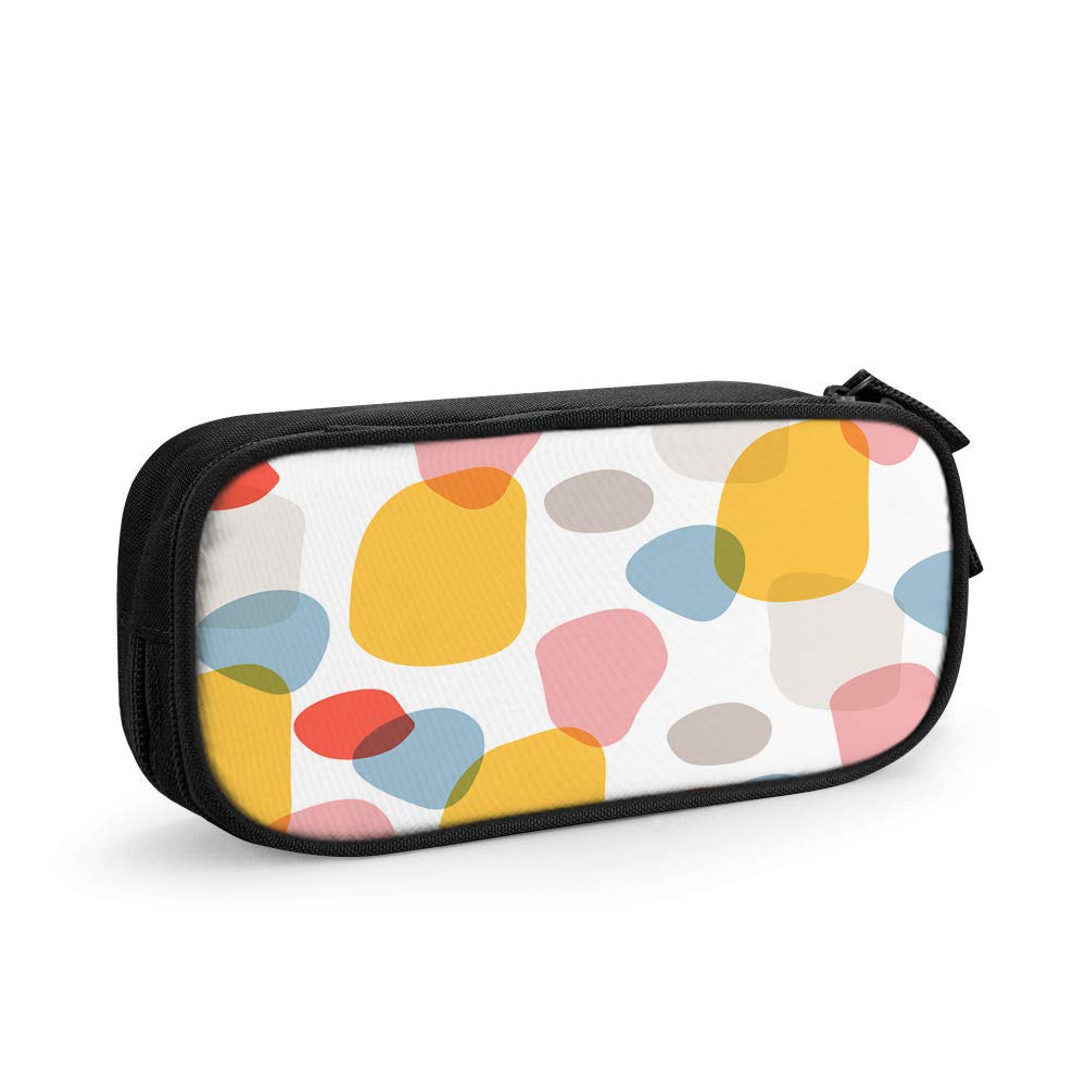 HGOD DESIGNS Colorful Pencil Case - Abstract Art Zippered Stationery Pouch for School, Office & Travel | Waterproof Makeup Bag & Art Supply Organizer