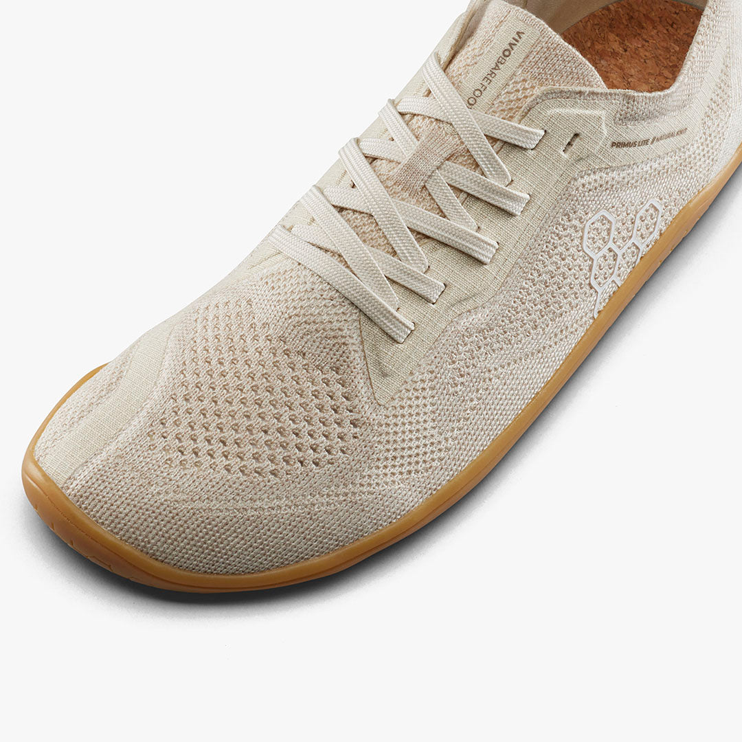 Vivobarefoot Women's Primus Lite Knit Natural - Barefoot Shoes for Women | Lightweight & Flexible Minimalist Footwear | Perfect for Running, Yoga & Everyday Wear