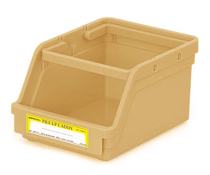 Pile Up Caddy Organizer | Beige Storage Basket for Home, Office & Nursery Organization