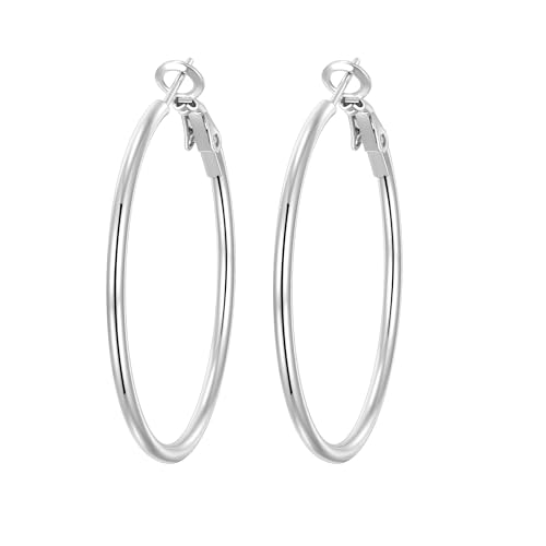 1 Pair Silver-40mm