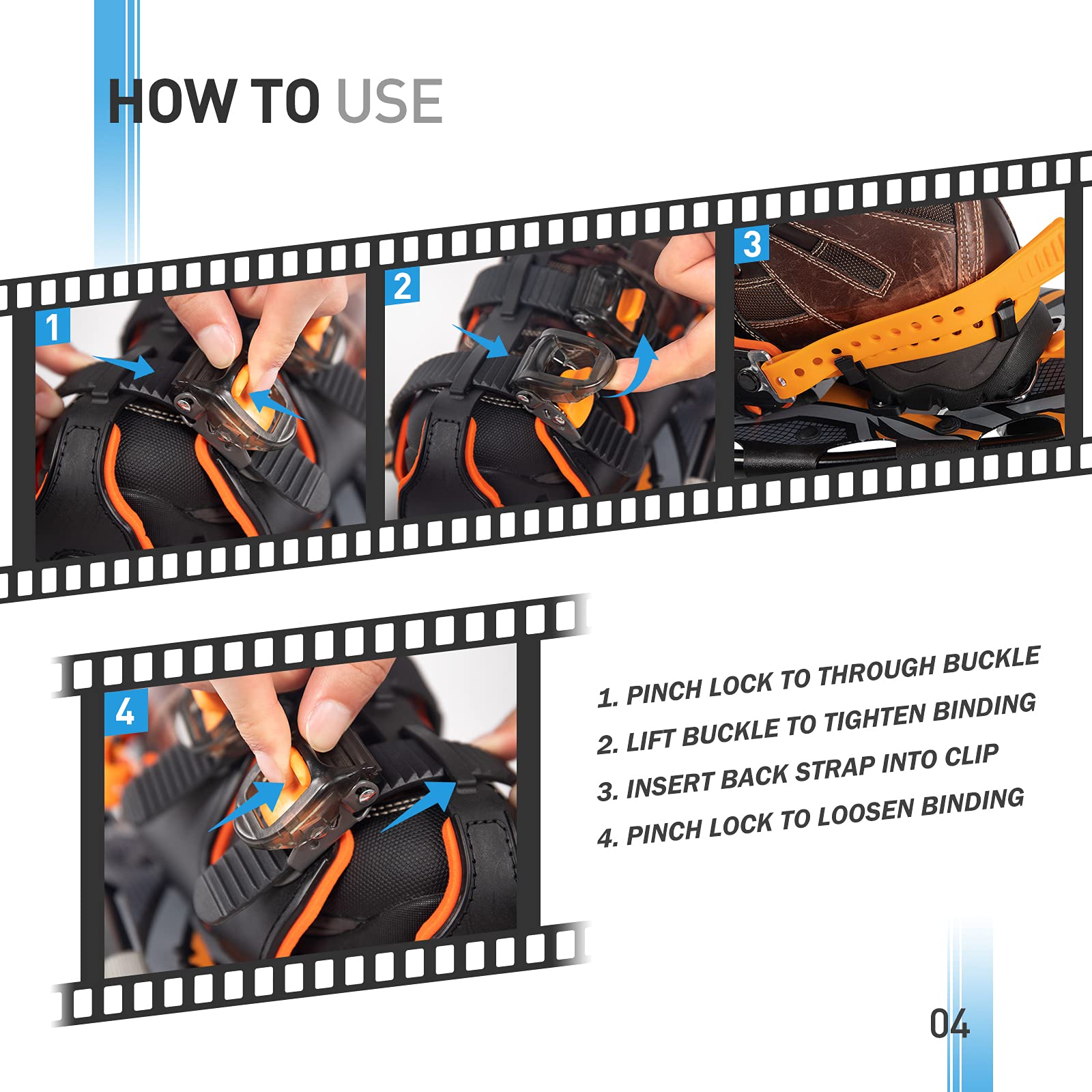 G2 21/25/30/36 Inch Lightweight Snowshoes for Adults - EVA Padded Ratchet Bindings, Heel Lift, Flexible Pivot Bar & Durable Back Strap - Includes Trekking Poles, Carrying Bag & Snow Baskets (6 Colors) - Perfect for Hiking, Backpacking & Winter Outdoor Adventures