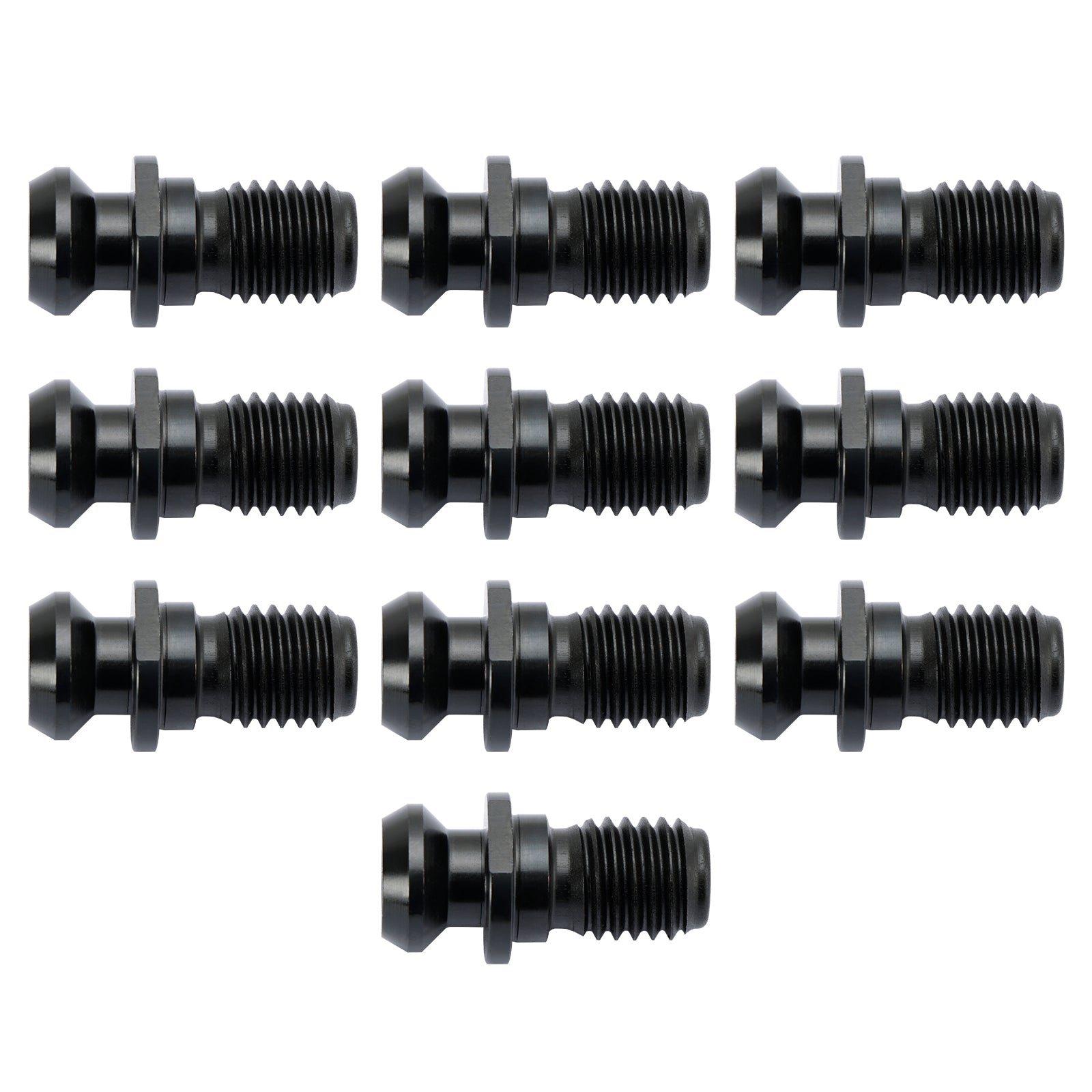 10 Pcs CAT40 45° 0.740 Pull Stud Retention Knob for Mazak Fadal CNC Machines - High Precision Tool Holder Accessories for Milling, Drilling & Lathe Operations